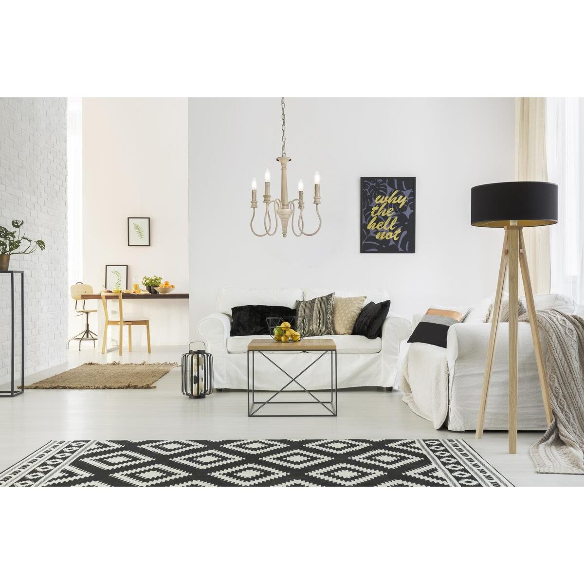 Flynx 17 Inch 4 Light Mini Chandelier by Elegant Lighting