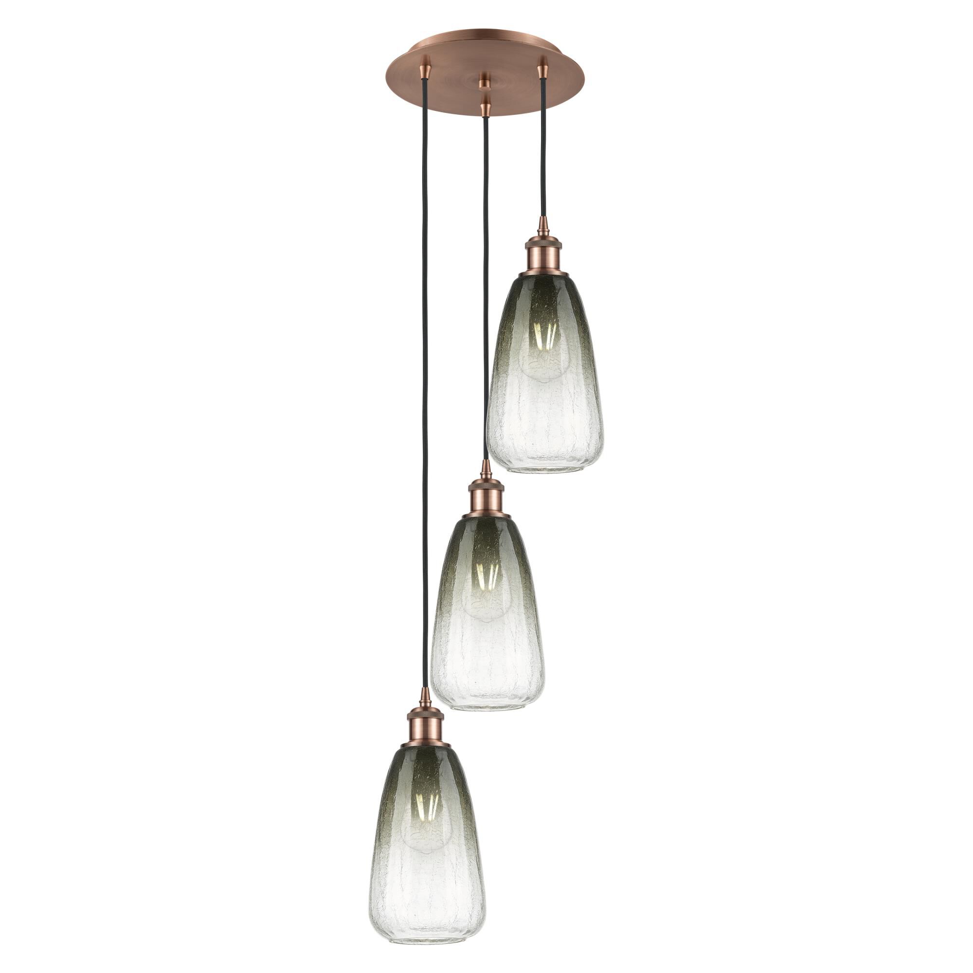 Bruno Marashlian Brookhaven Almond 13 Inch Multi Light Pendant by Innovations Lighting