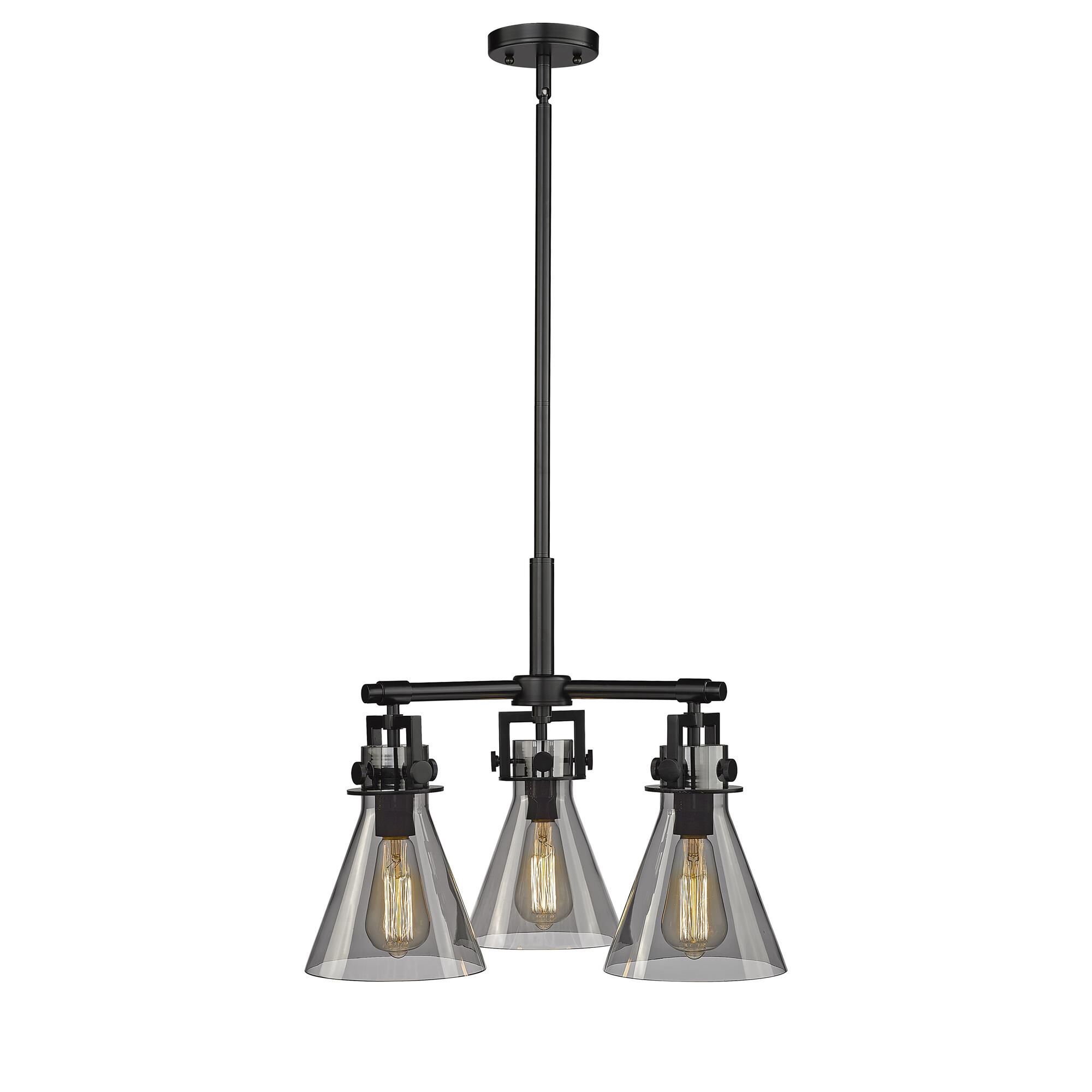 Shown in Matte Black finish and Plated Smoke glass