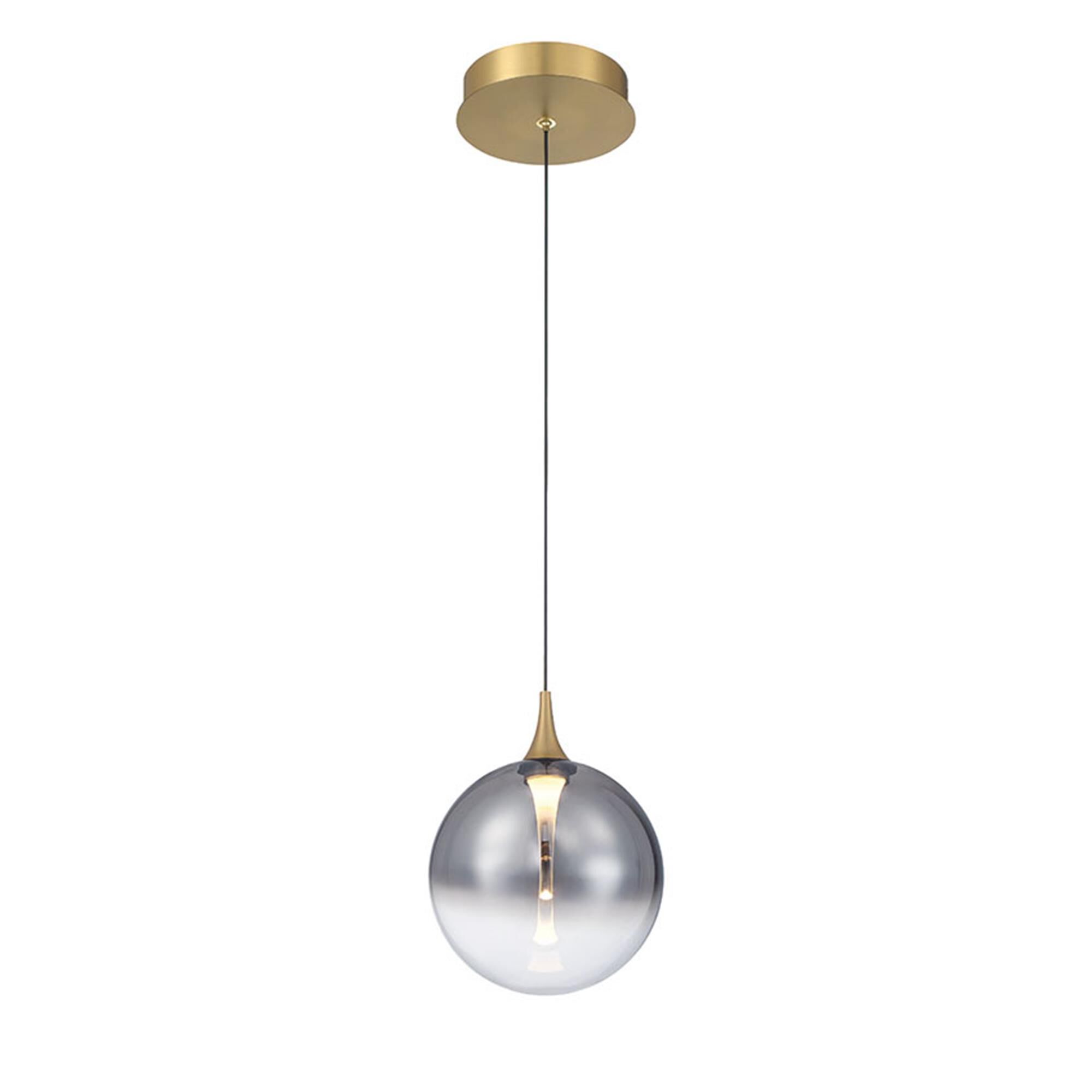 Shown in Gold finish and Smoked glass