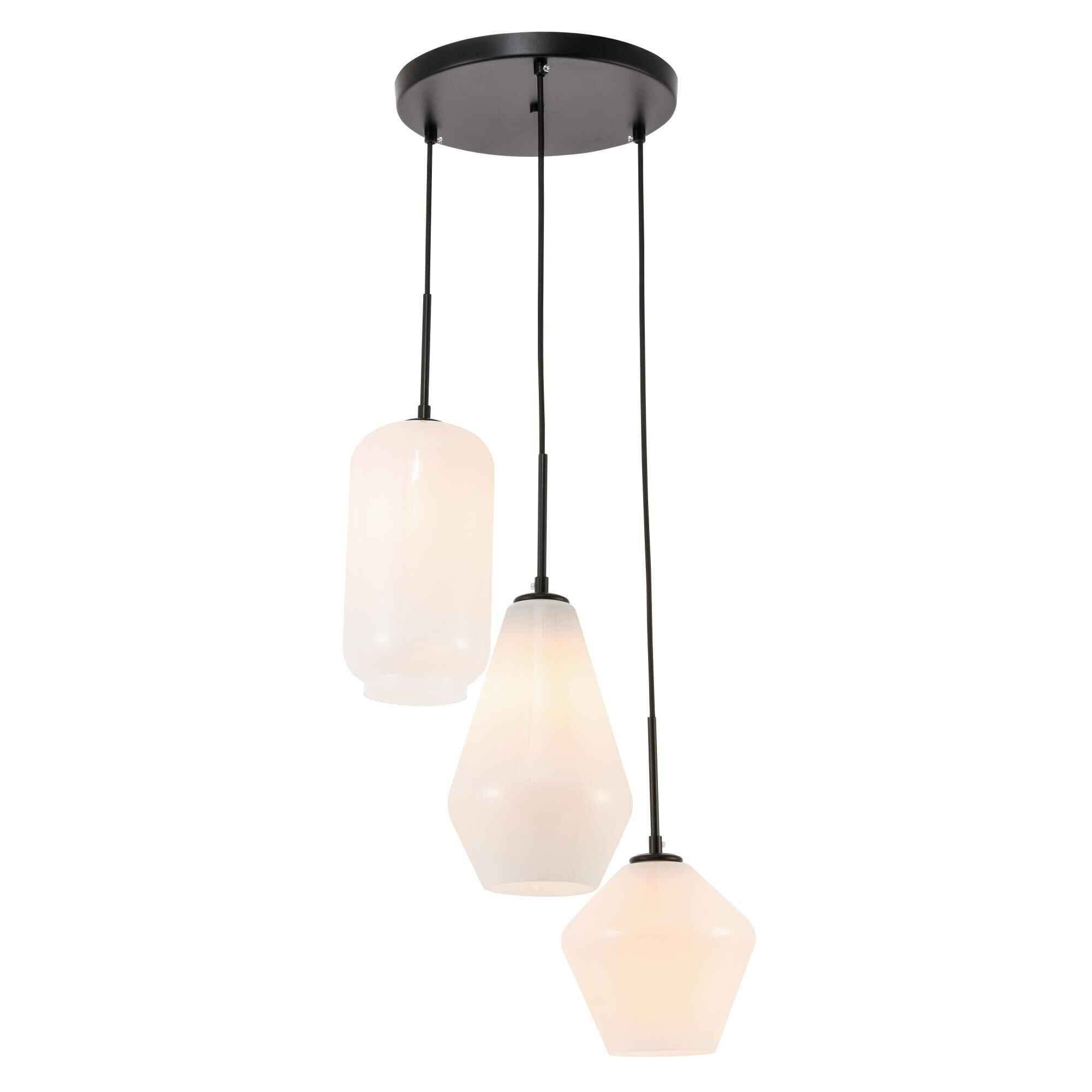 Gene 17 Inch Multi Light Pendant by Elegant Lighting