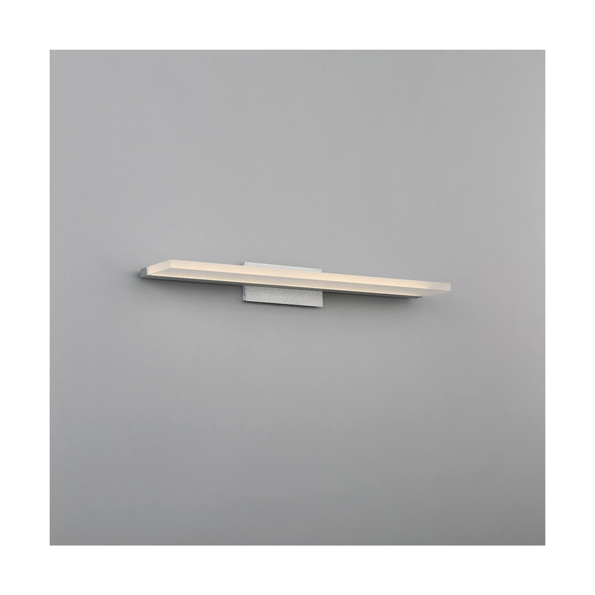 Shown in Brushed Aluminum finish and Clear Acrylic Lens glass