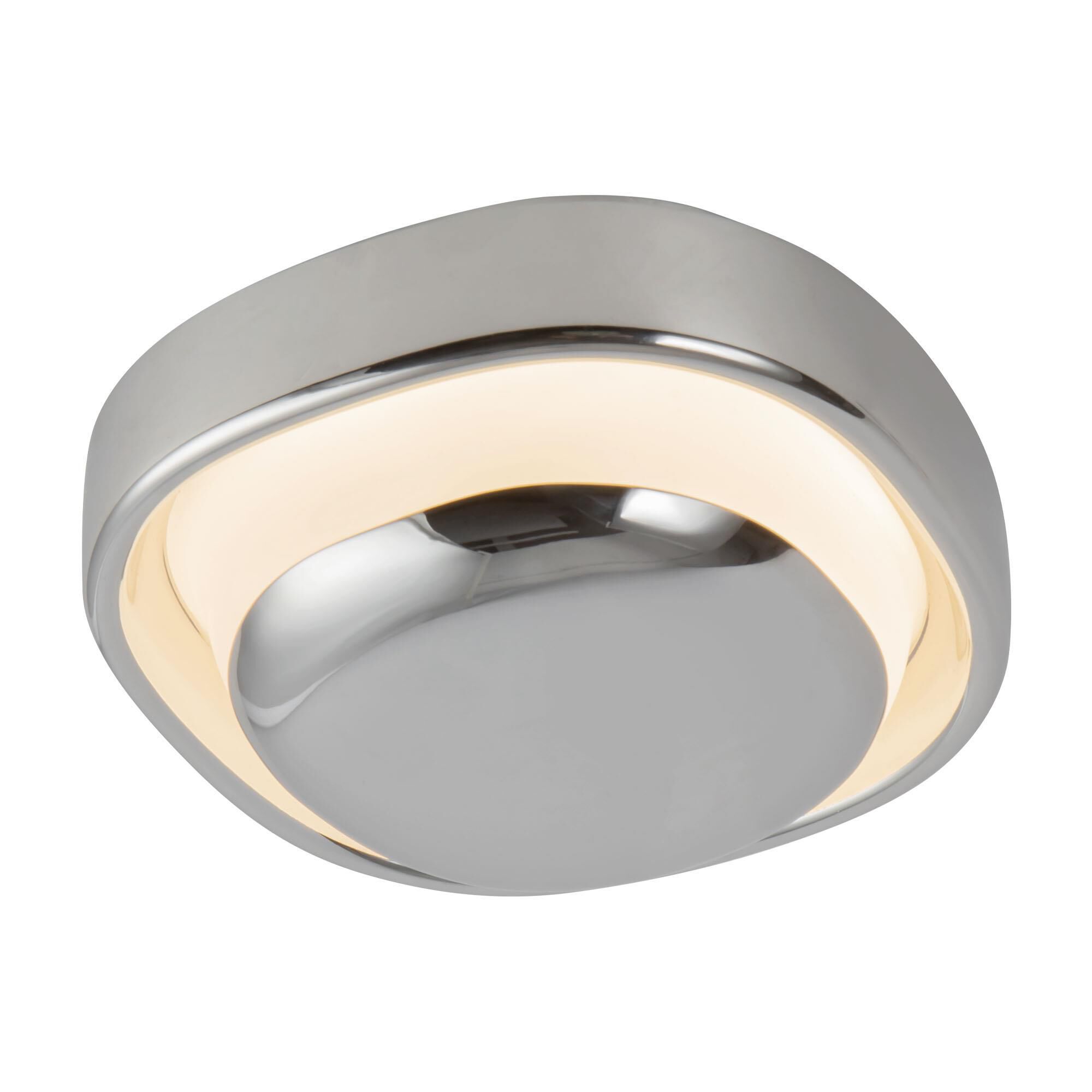 Shown in Chrome finish and Matte Opal glass