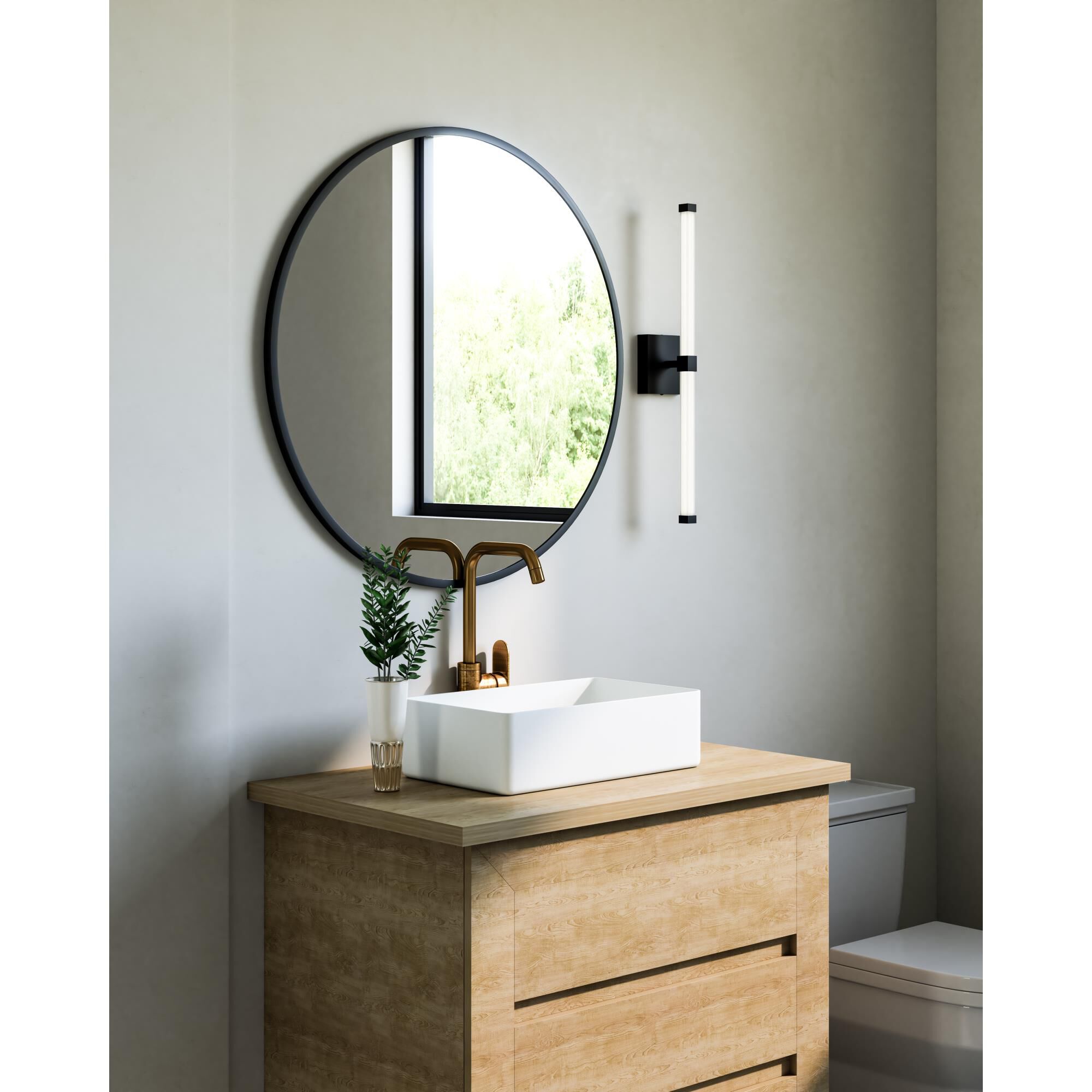 Ryan Pauly Blade 24 Inch Bath Vanity Light by Kuzco Lighting