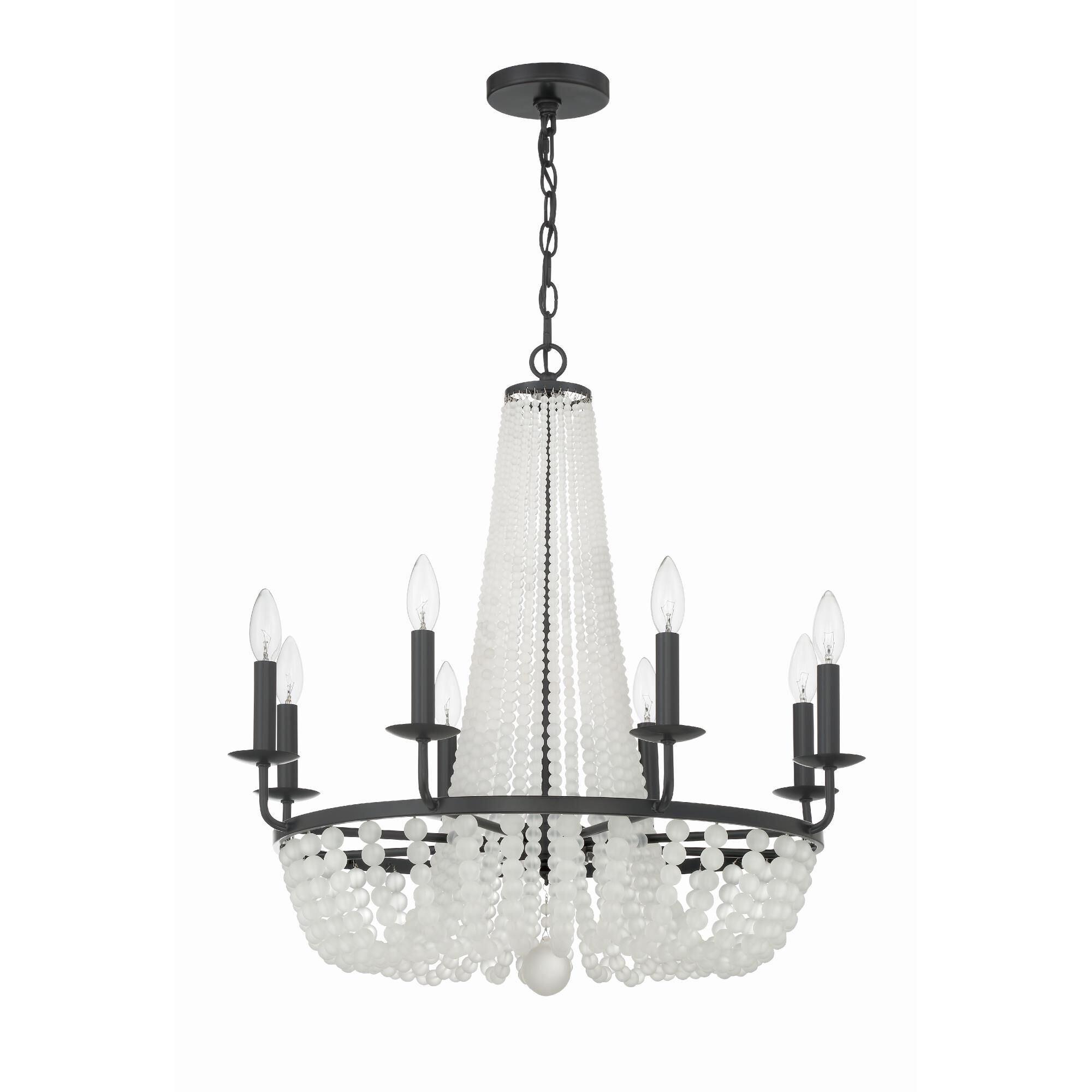 Bella 26 Inch 8 Light Chandelier by Crystorama