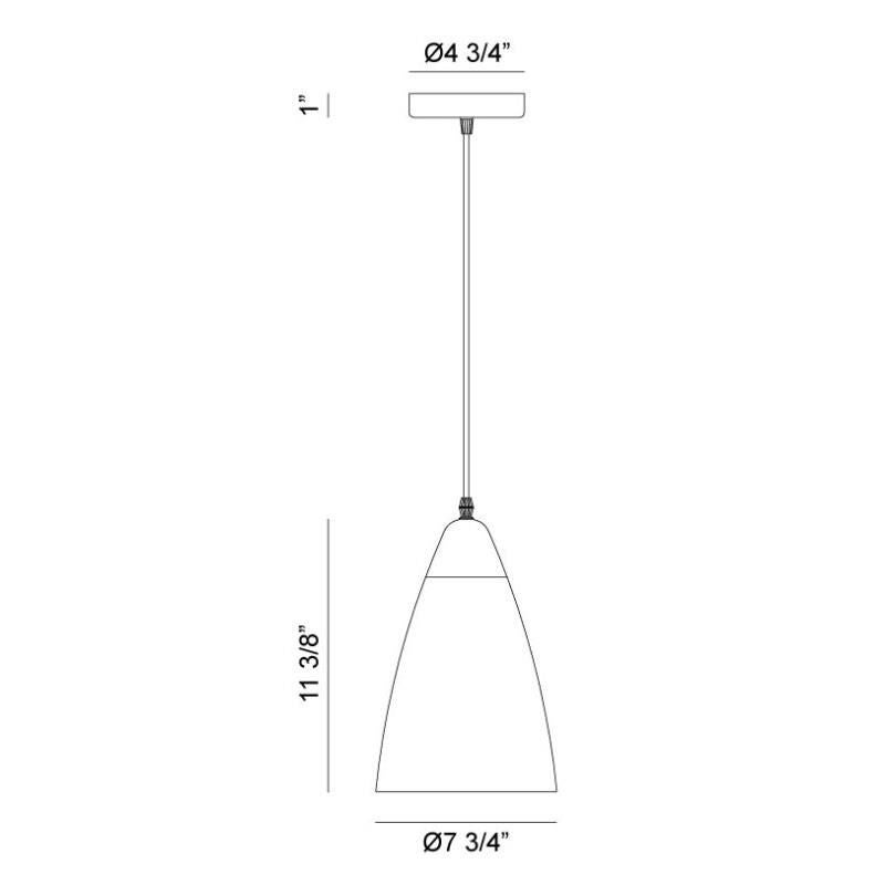 Matteo Lighting Industrial Mini Pendant - Clearance