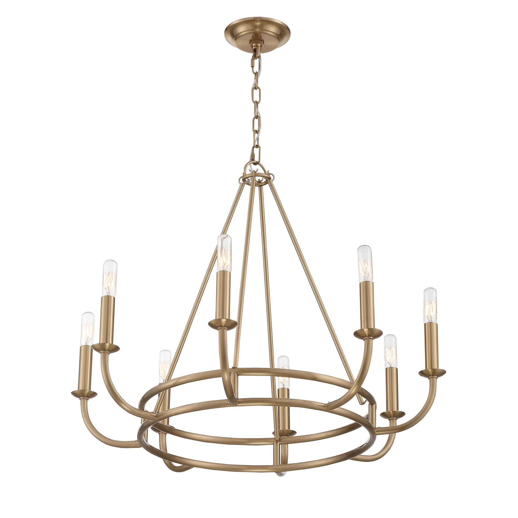Bailey 28 Inch 8 Light Chandelier by Crystorama