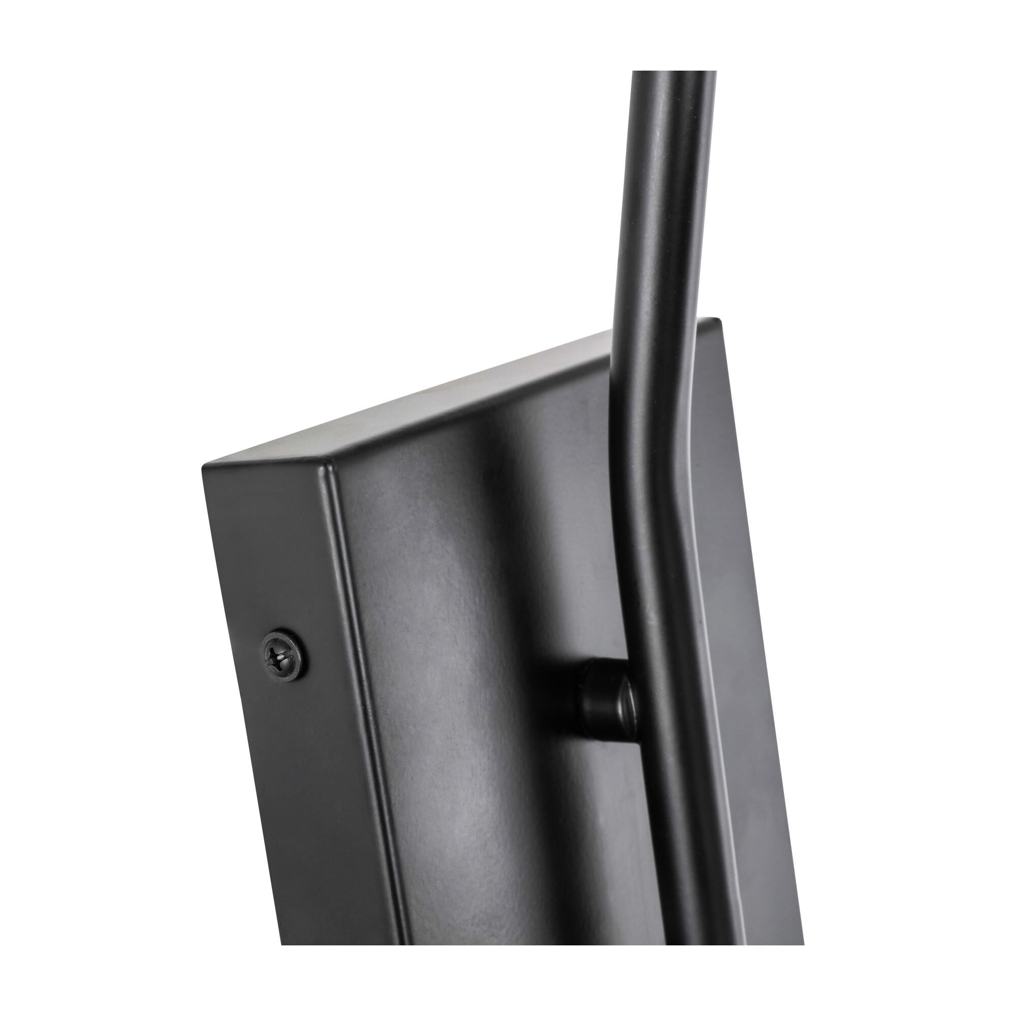 Shown in Black finish and Frosted White  glass