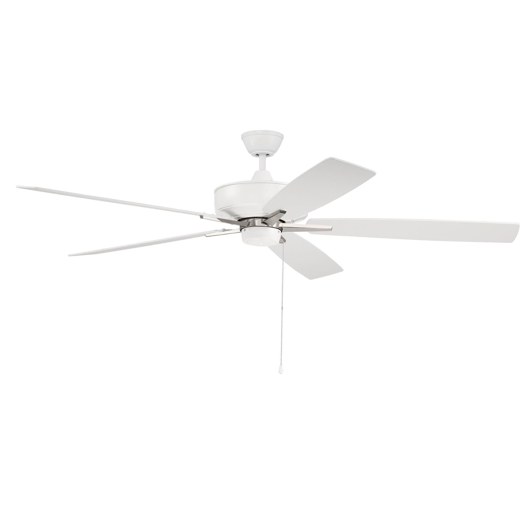 Shown in White / Polished Nickel finish