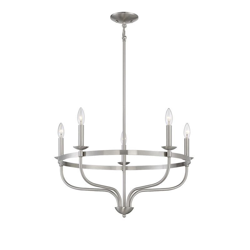 26 Inch 5 Light LED Chandelier by Meridian Lighting
