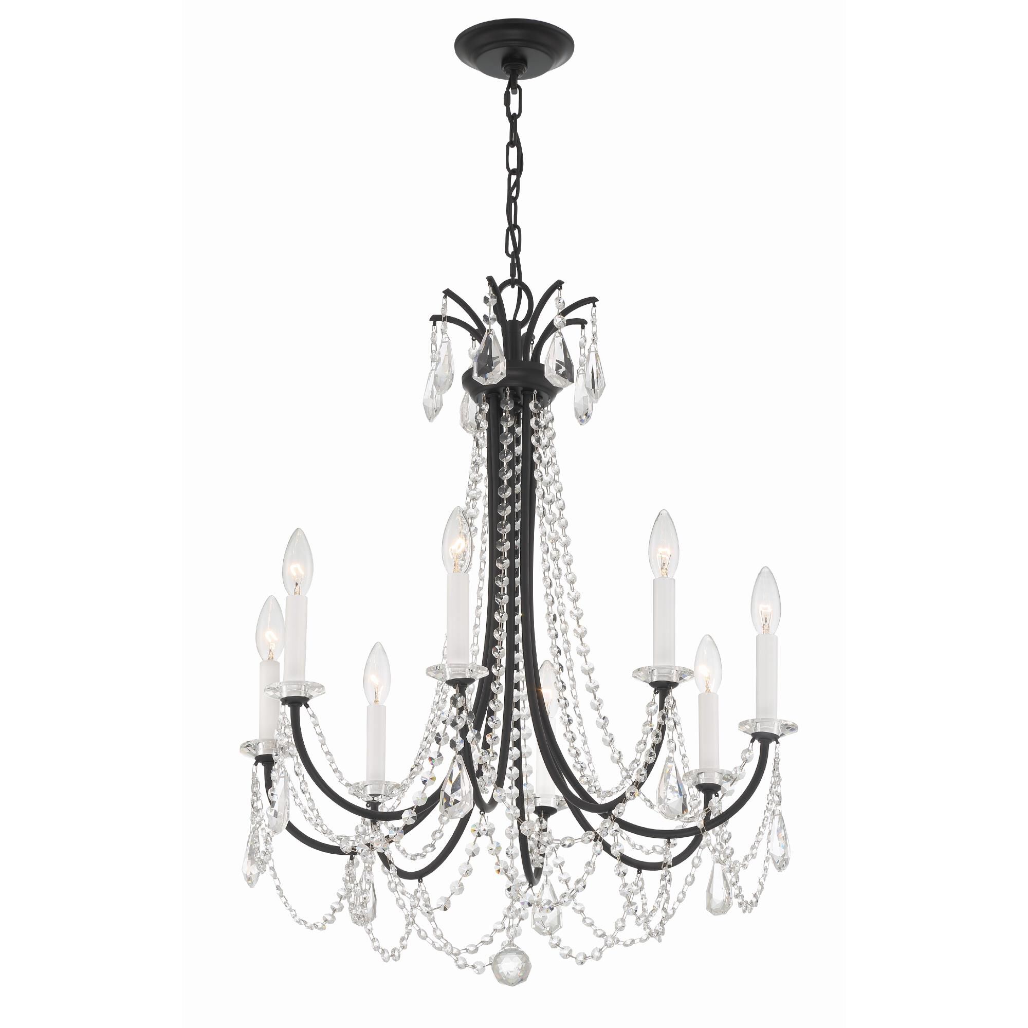 Karrington 26 Inch 8 Light Chandelier by Crystorama