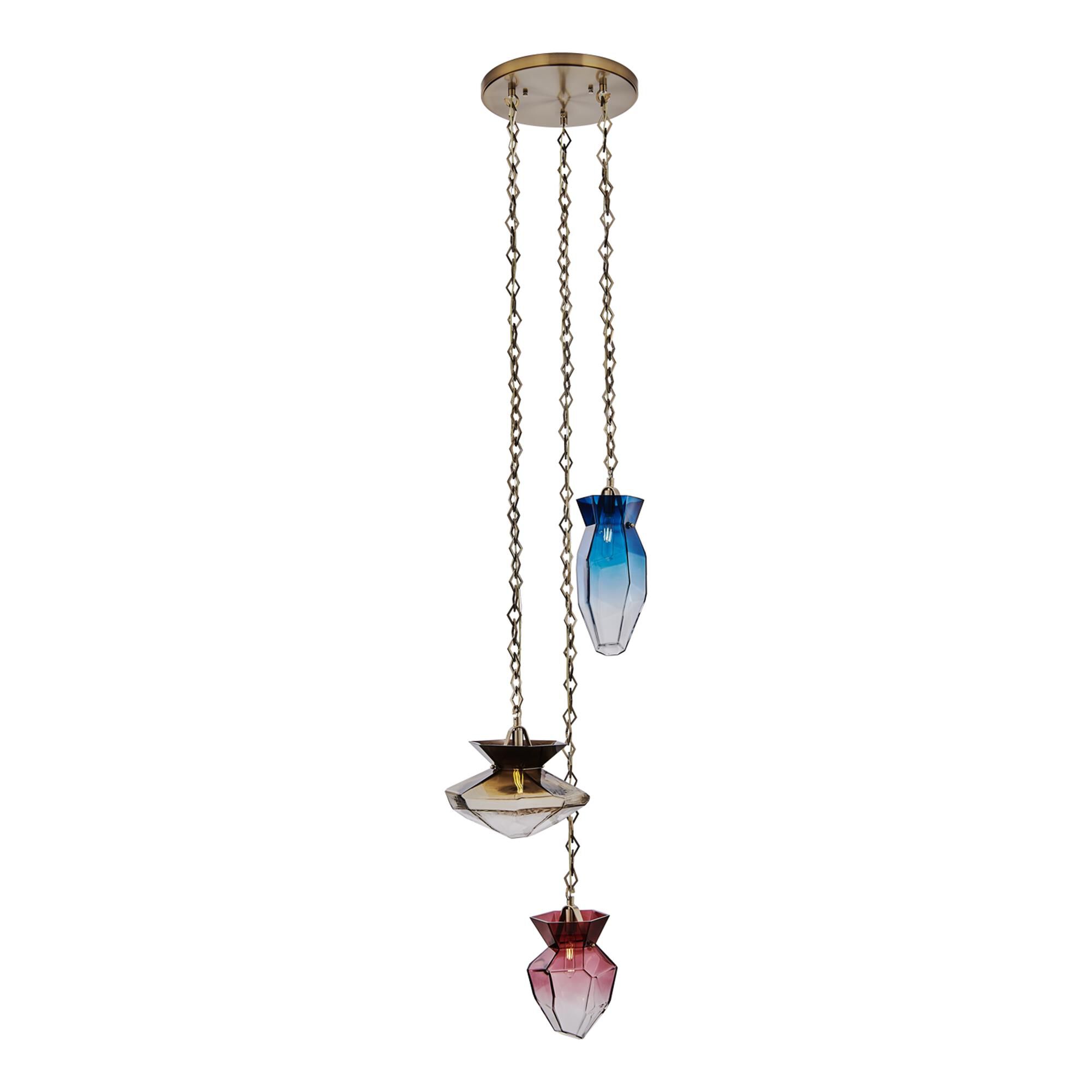 Bolsa 21 Inch Multi Light Pendant by Kalco Lighting