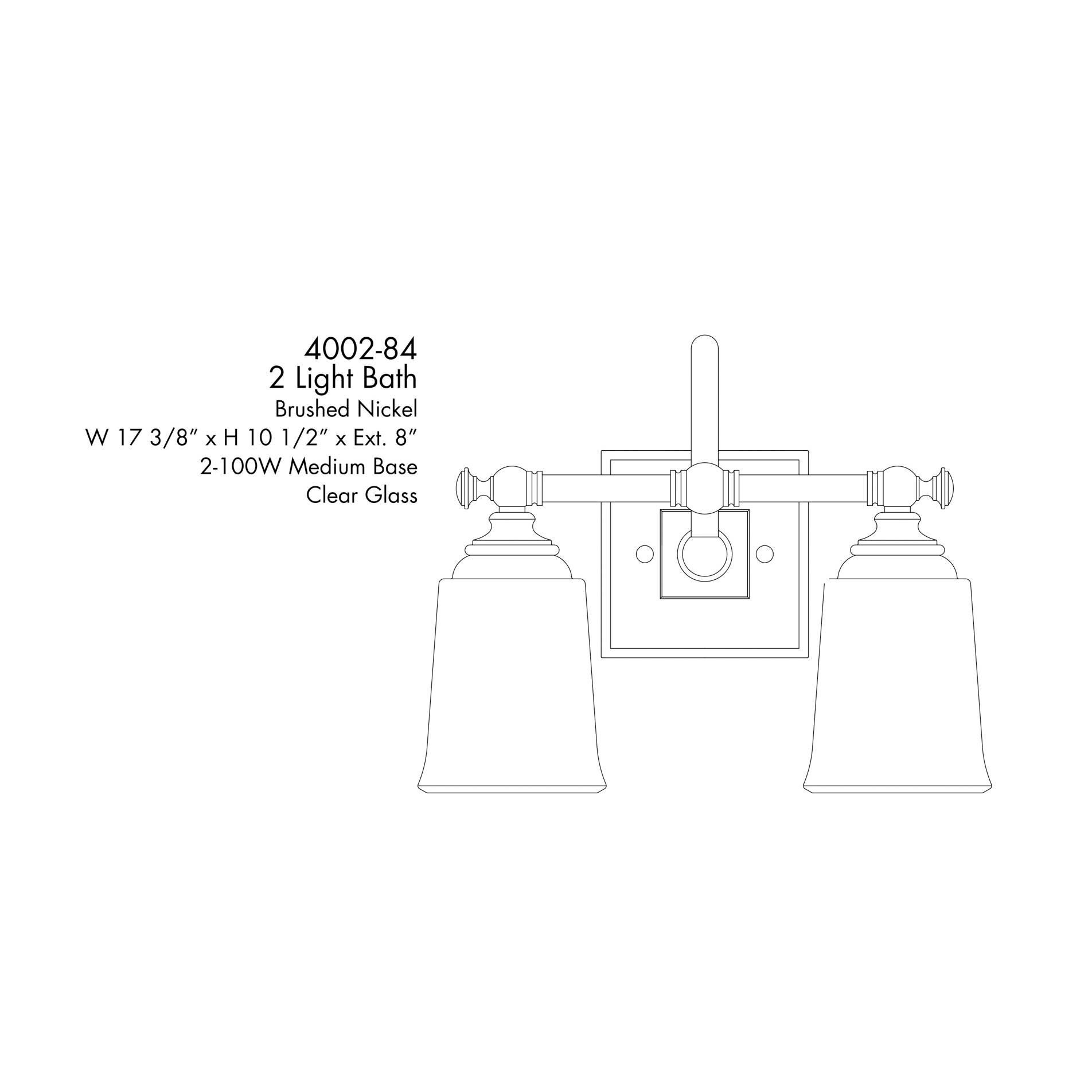 Antonia 17 Inch Bath Vanity Light by Minka Lavery