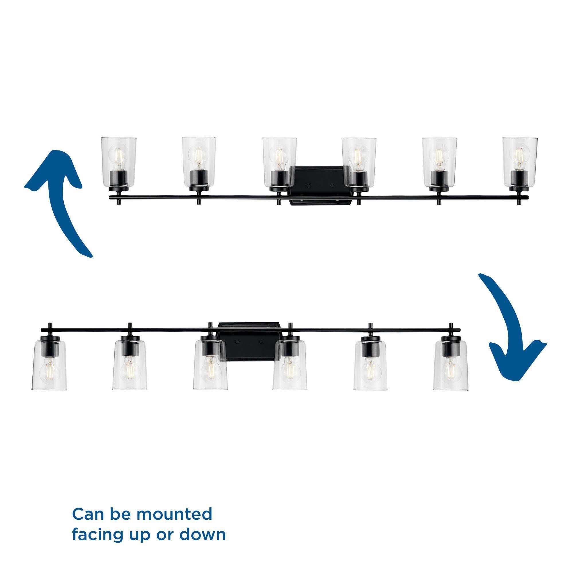 Adley 48 Inch 6 Light Bath Vanity Light by Progress Lighting