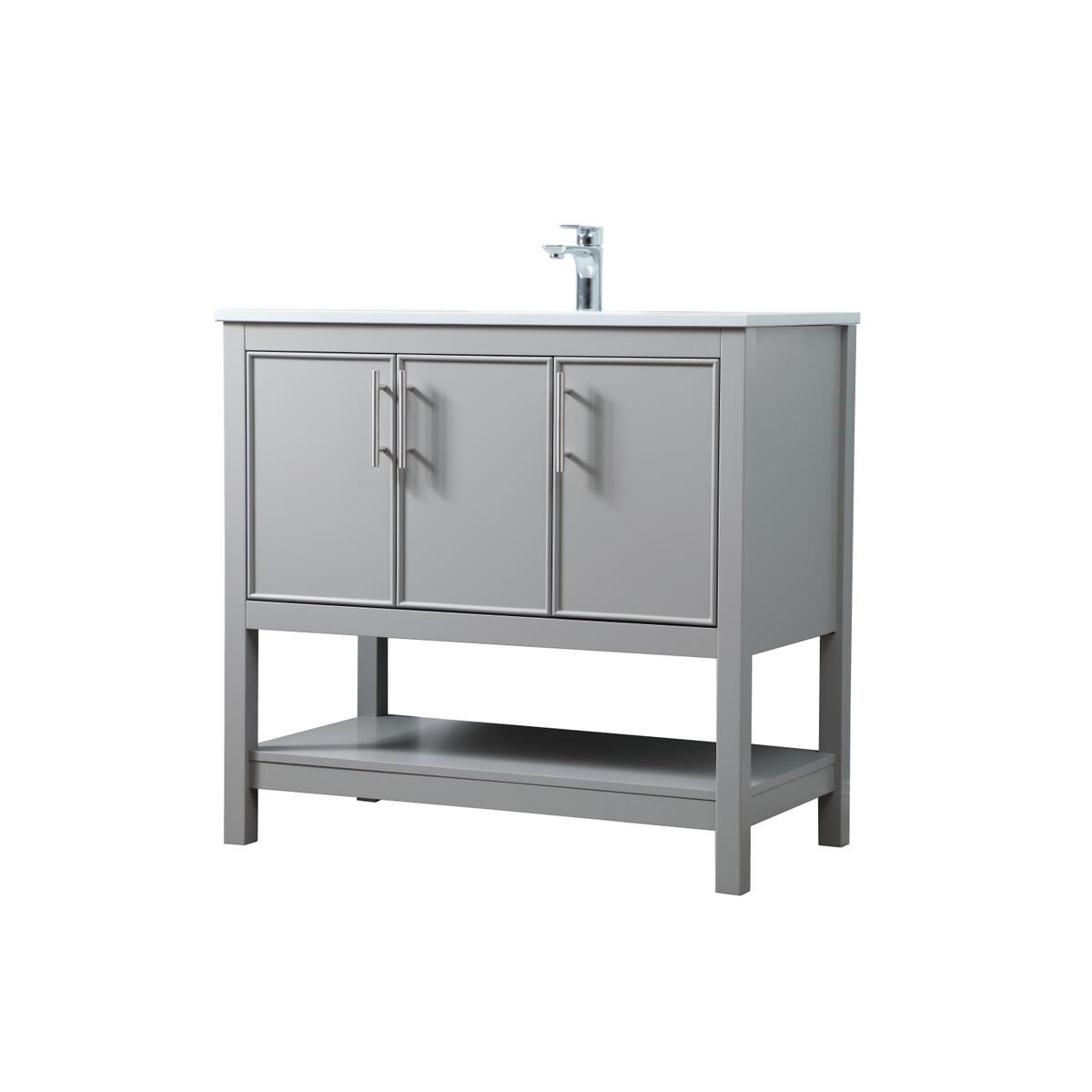 Shown in Grey finish