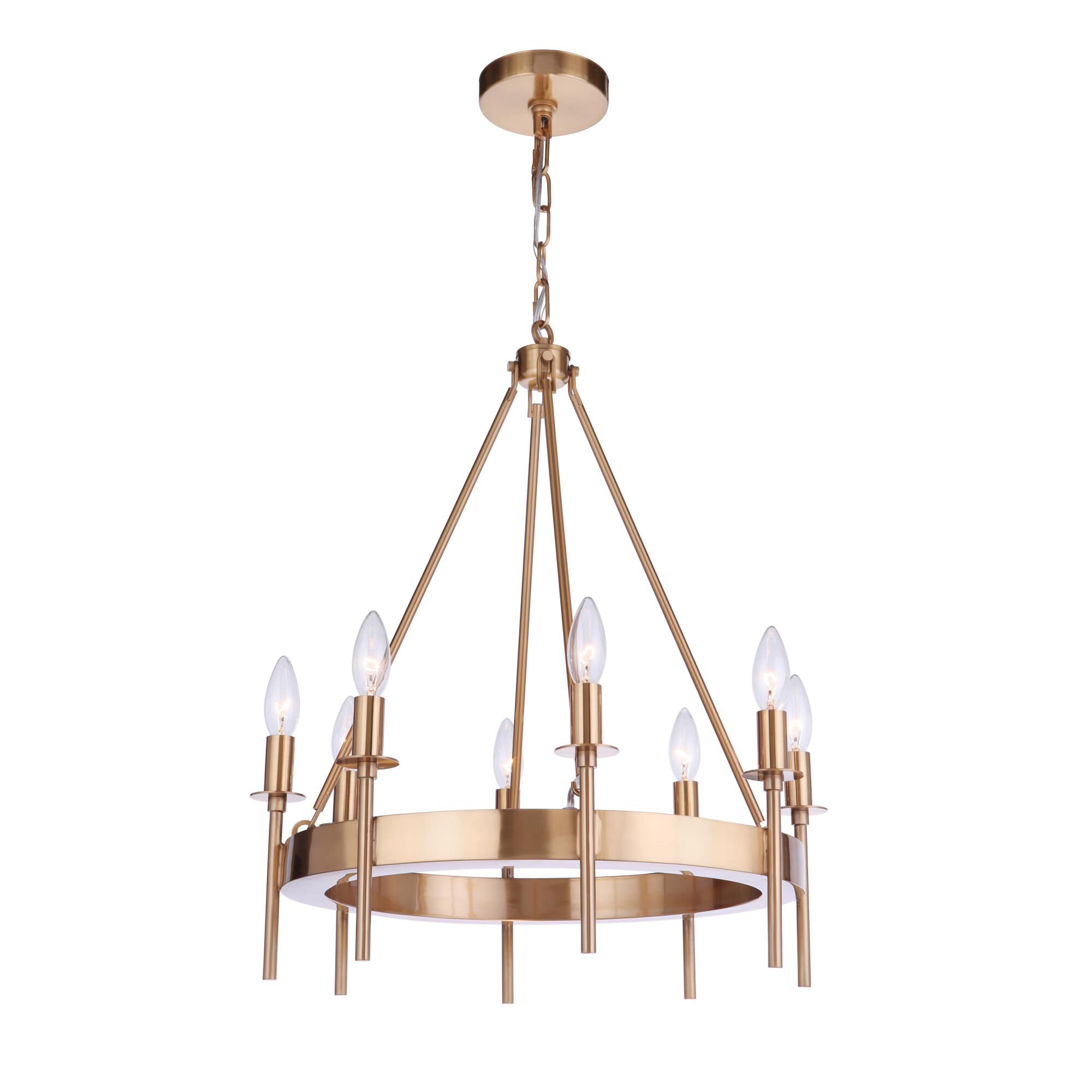 Larrson 20 Inch 8 Light Mini Chandelier by Craftmade