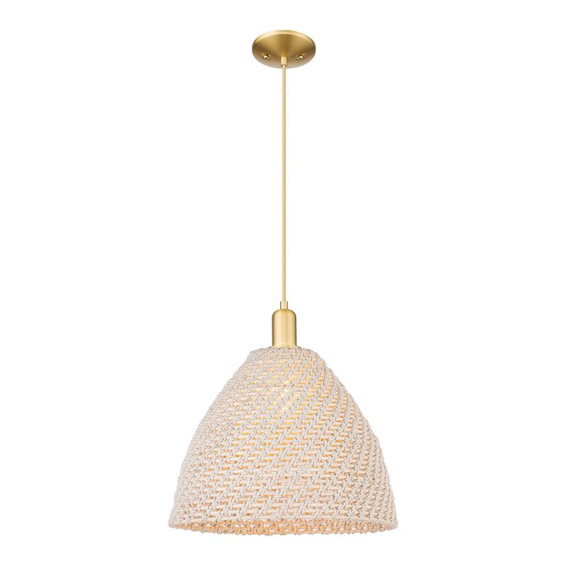 Bruno Marashlian Natural Ballston Dome 16 Inch Large Pendant by Innovations Lighting
