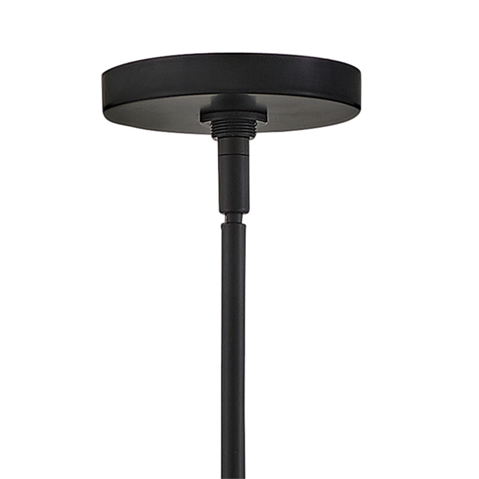 Shown in Black finish and Etched Opal glass