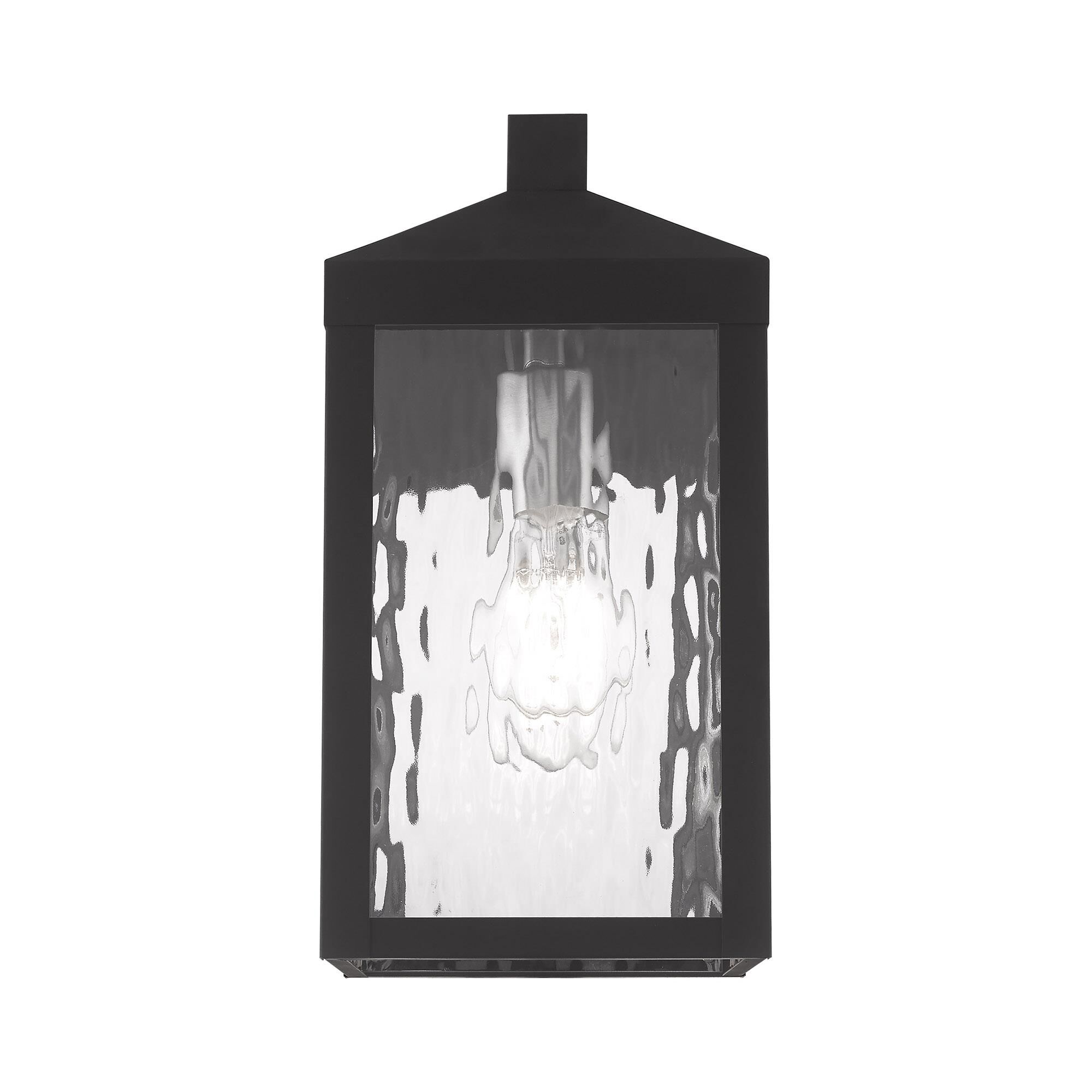 Shown in Black finish and Clear Water glass