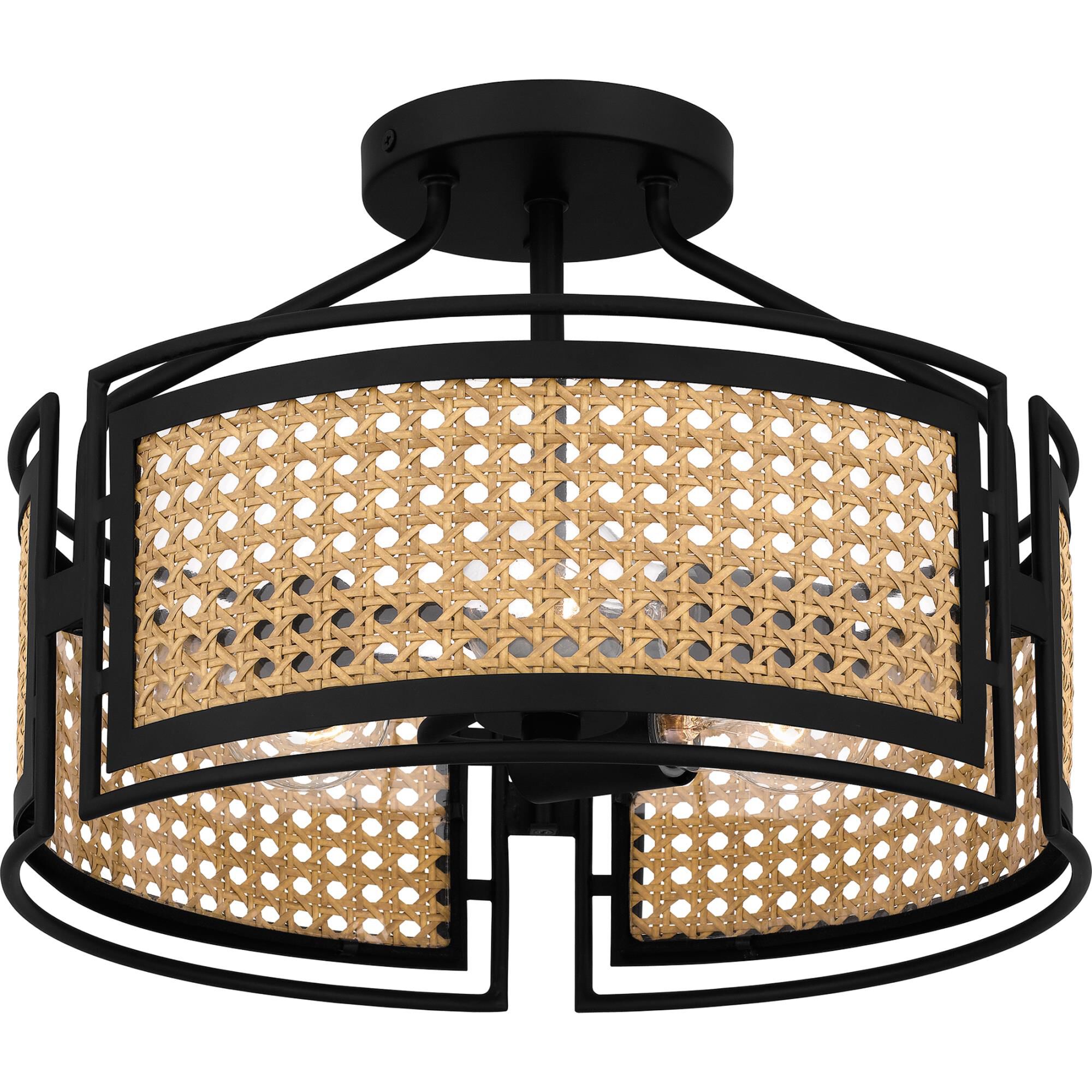 Priya 14 Inch 3 Light Semi Flush Mount by Quoizel