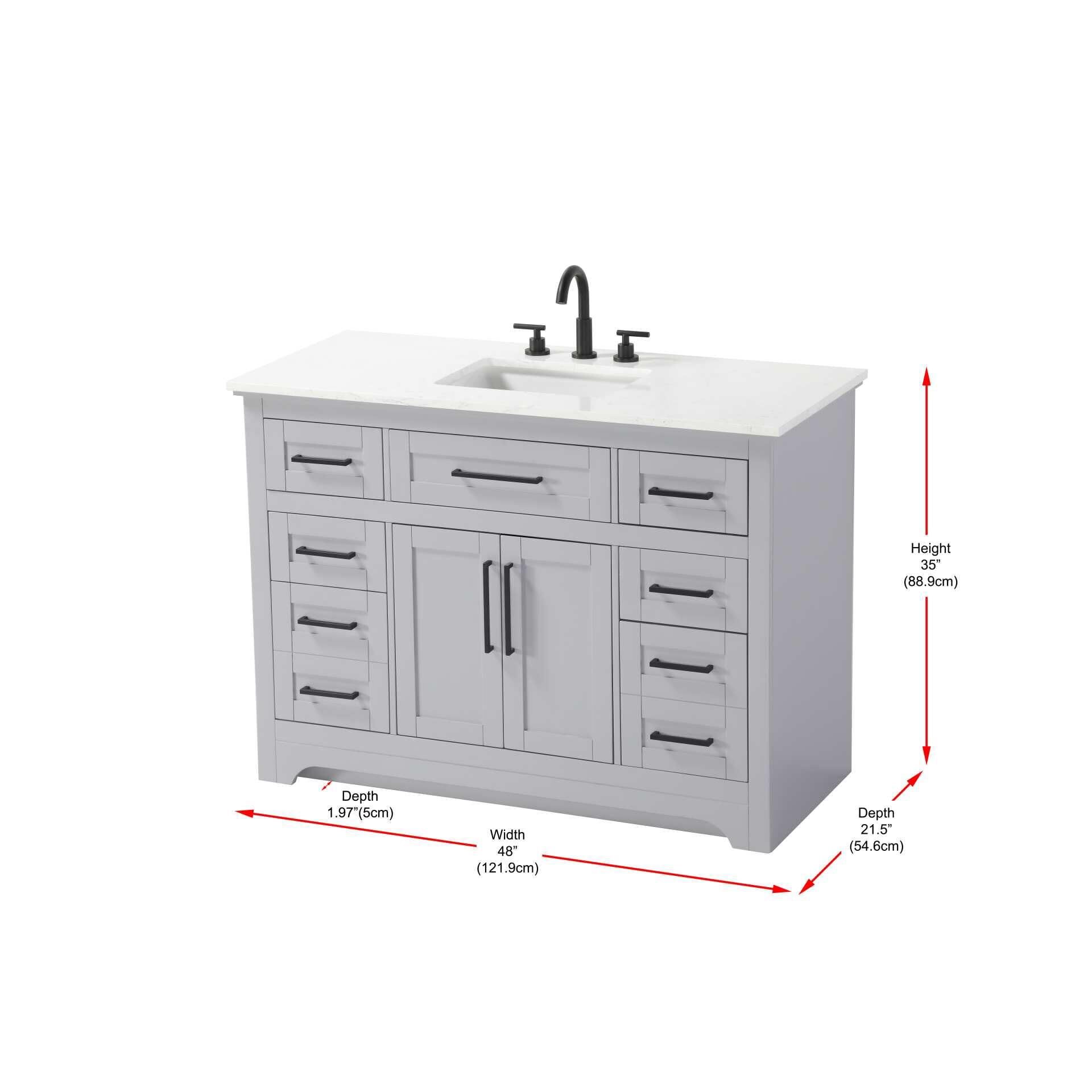 Remington 48 Inch Bath Vanity by Elegant Decor