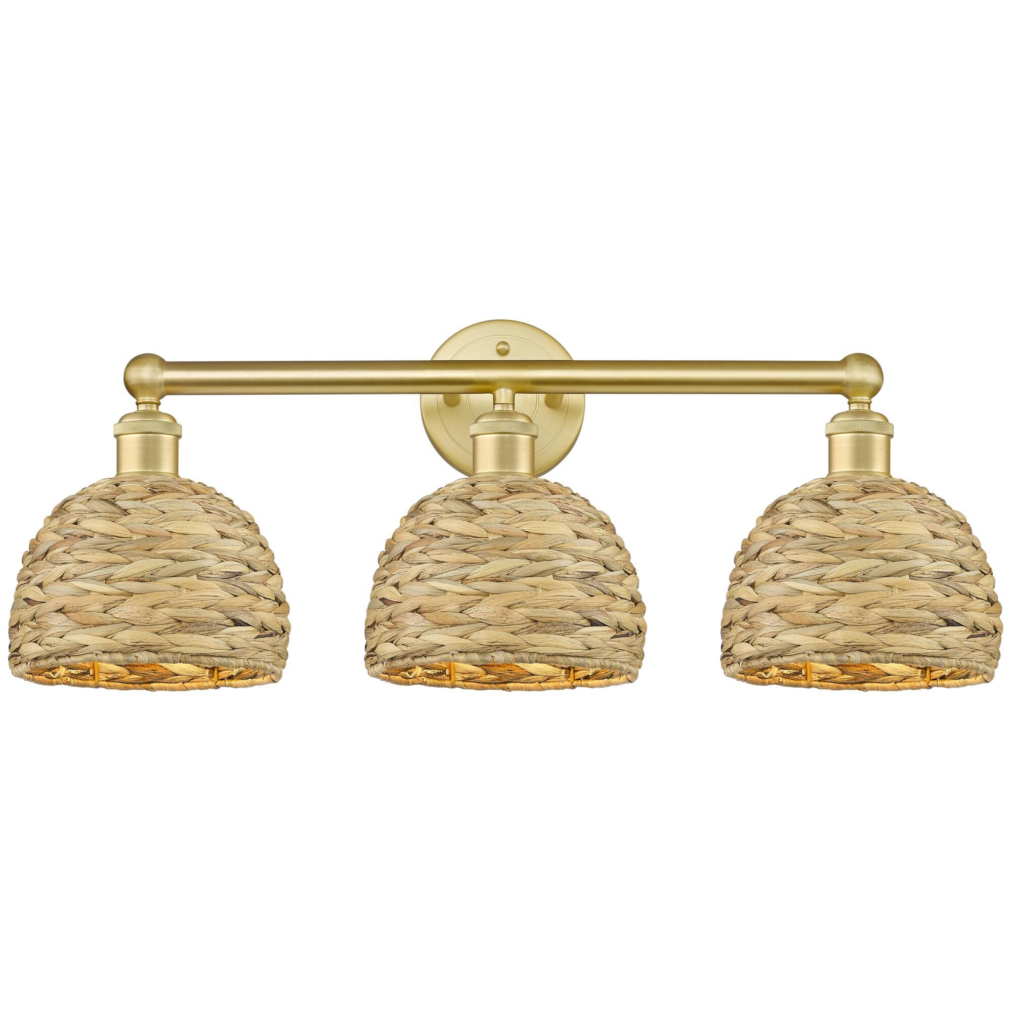 Bruno Marashlian Woven Rattan 26 Inch Bath Vanity Light by Innovations Lighting