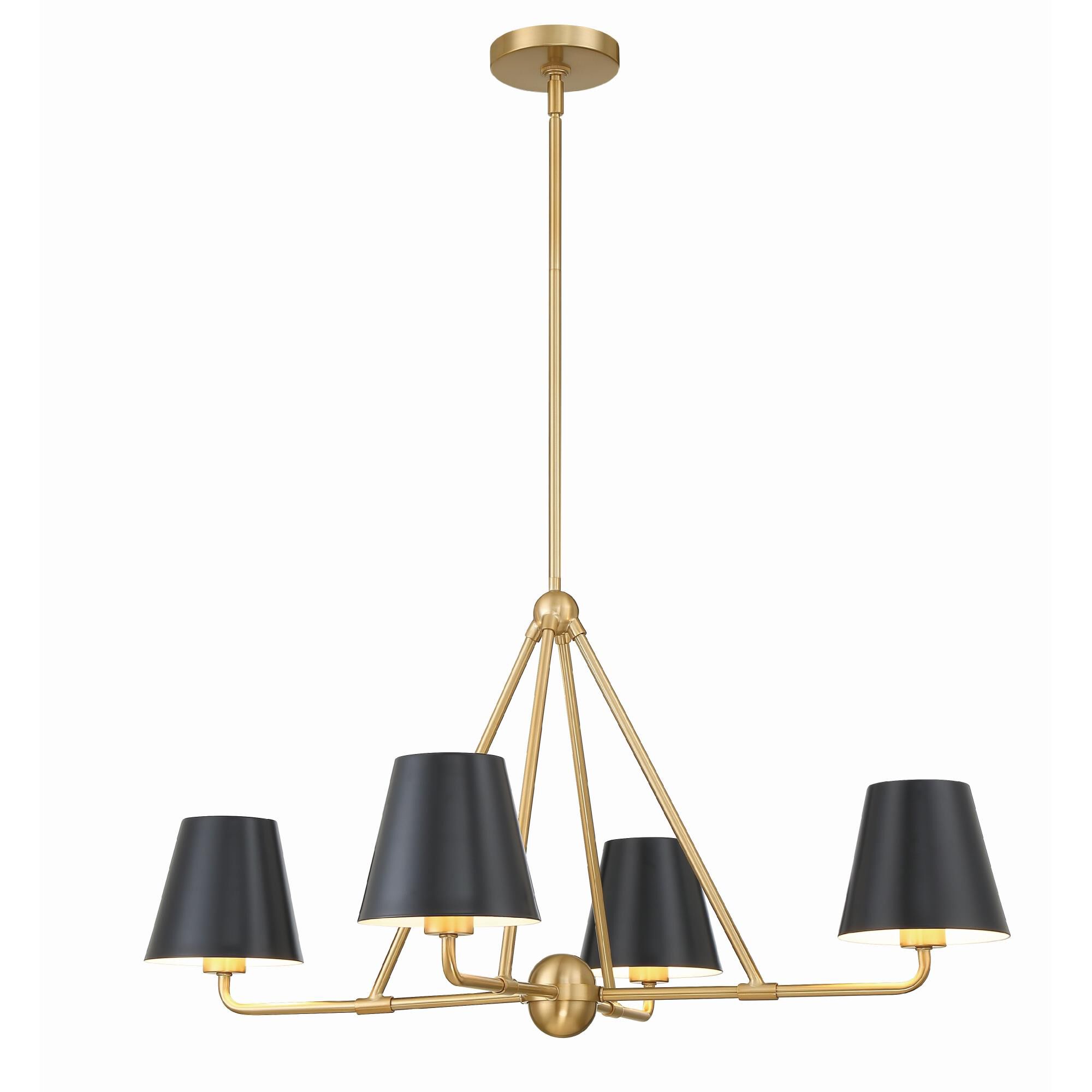Xavier 31 Inch 4 Light Chandelier by Crystorama
