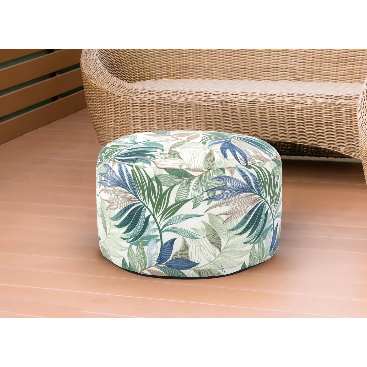 The Fern Pouf Ottoman by Howard Elliott Collection