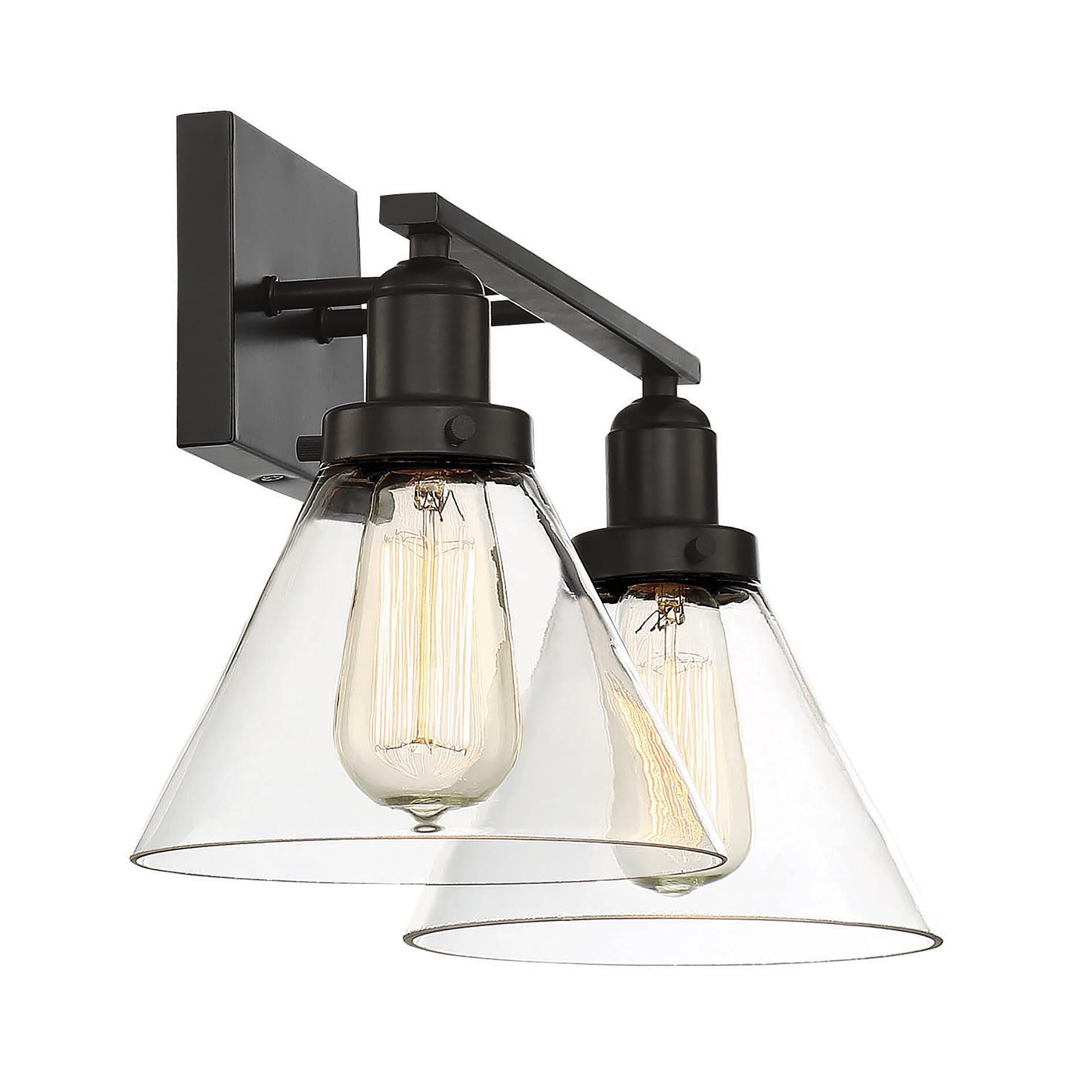 Shown in English Bronze finish and Clear glass