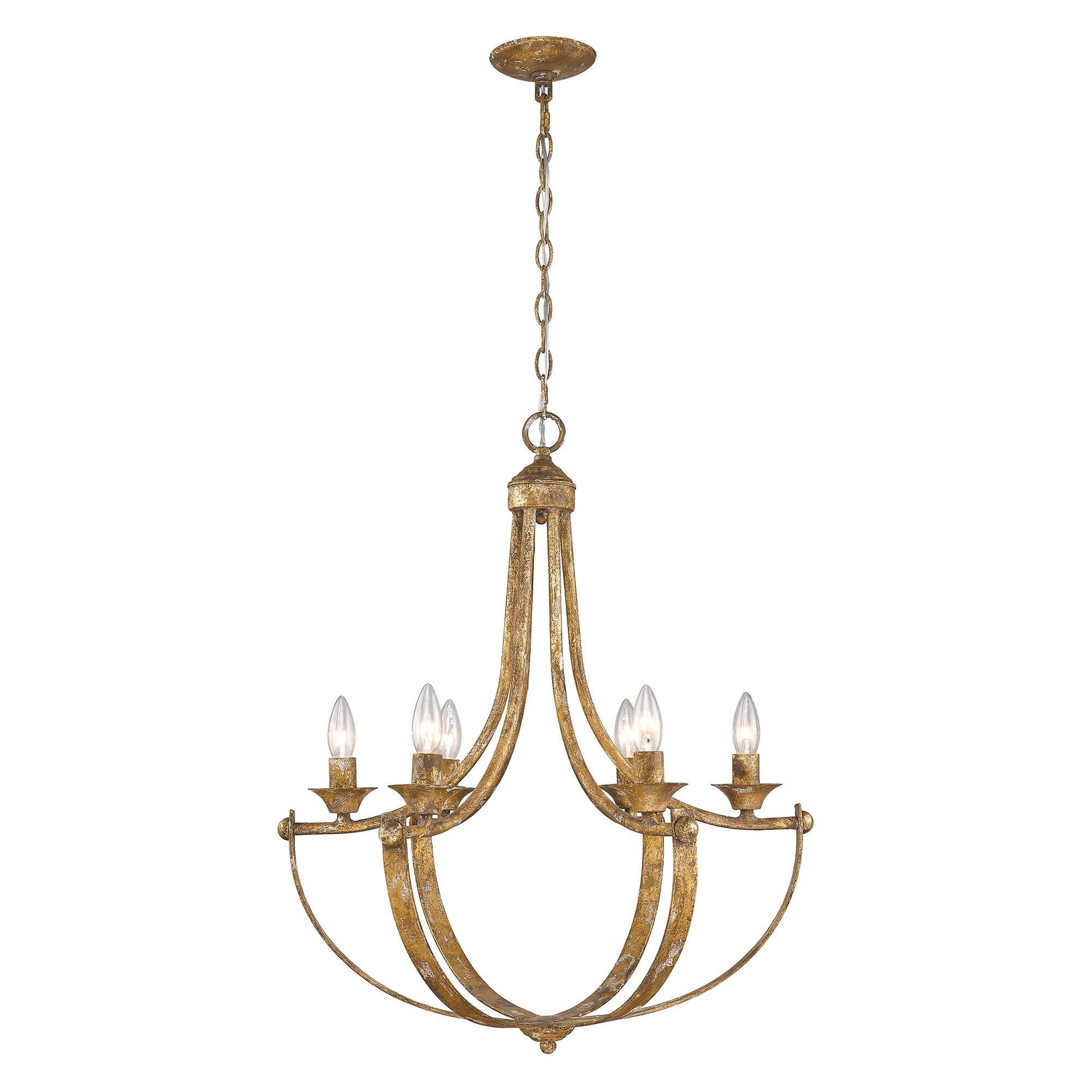 Victoria 24 Inch Chandelier by Golden Lighting