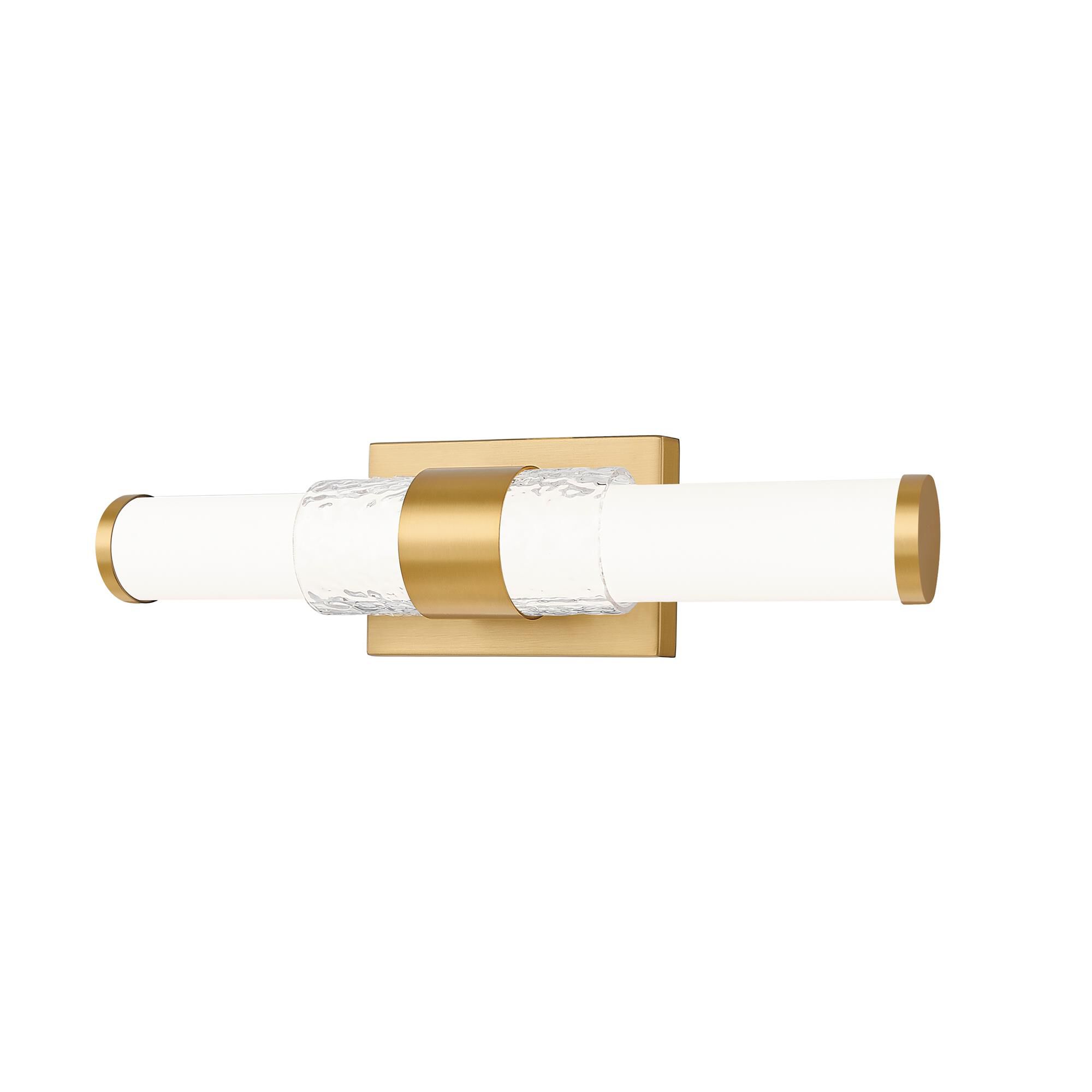 Shown in Modern Gold finish and Matte Opal glass and Matte Opal shade