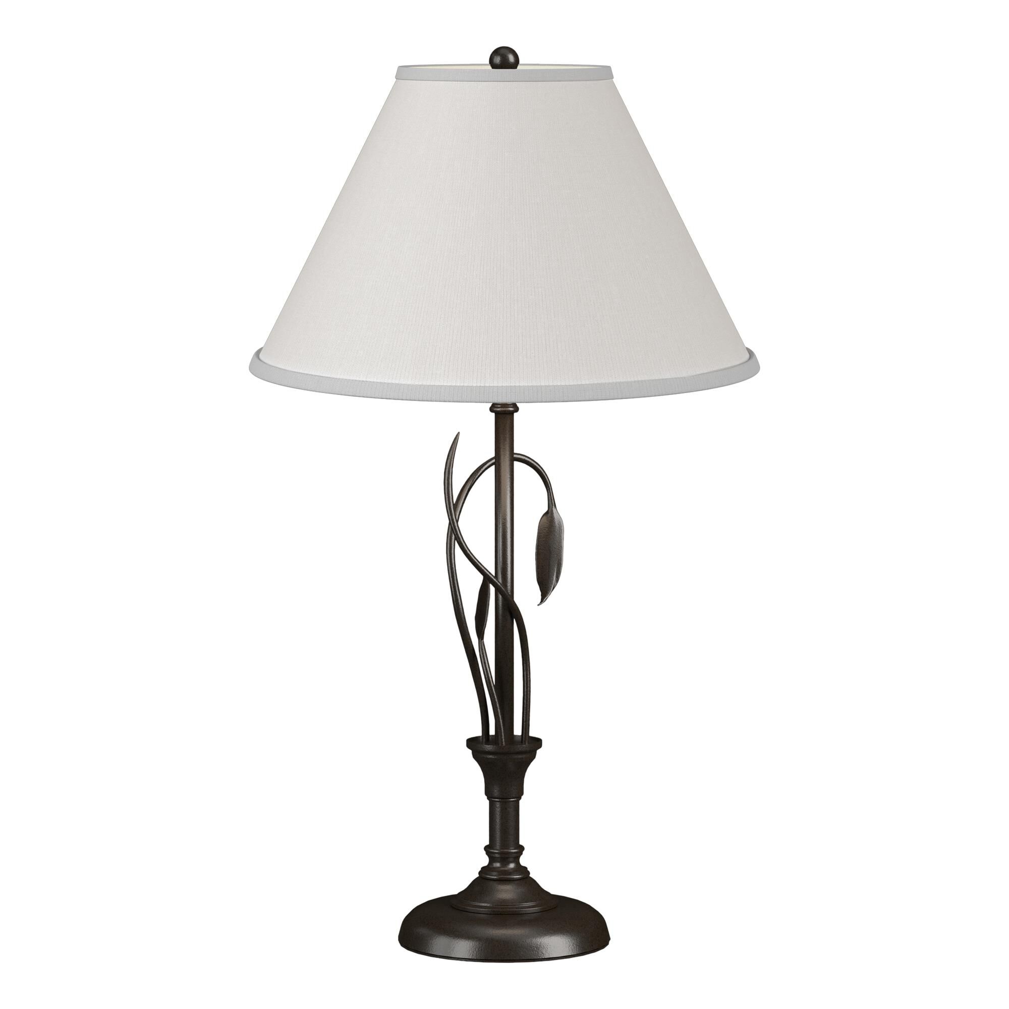 Shown in Oil Rubbed Bronze finish and Natural Anna shade