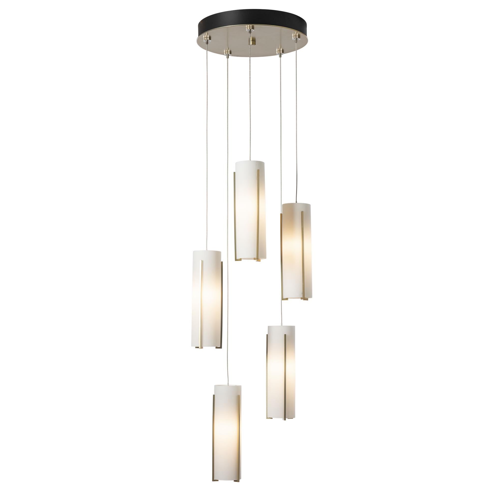 Exos Glass 14 Inch Multi Light Pendant by Hubbardton Forge