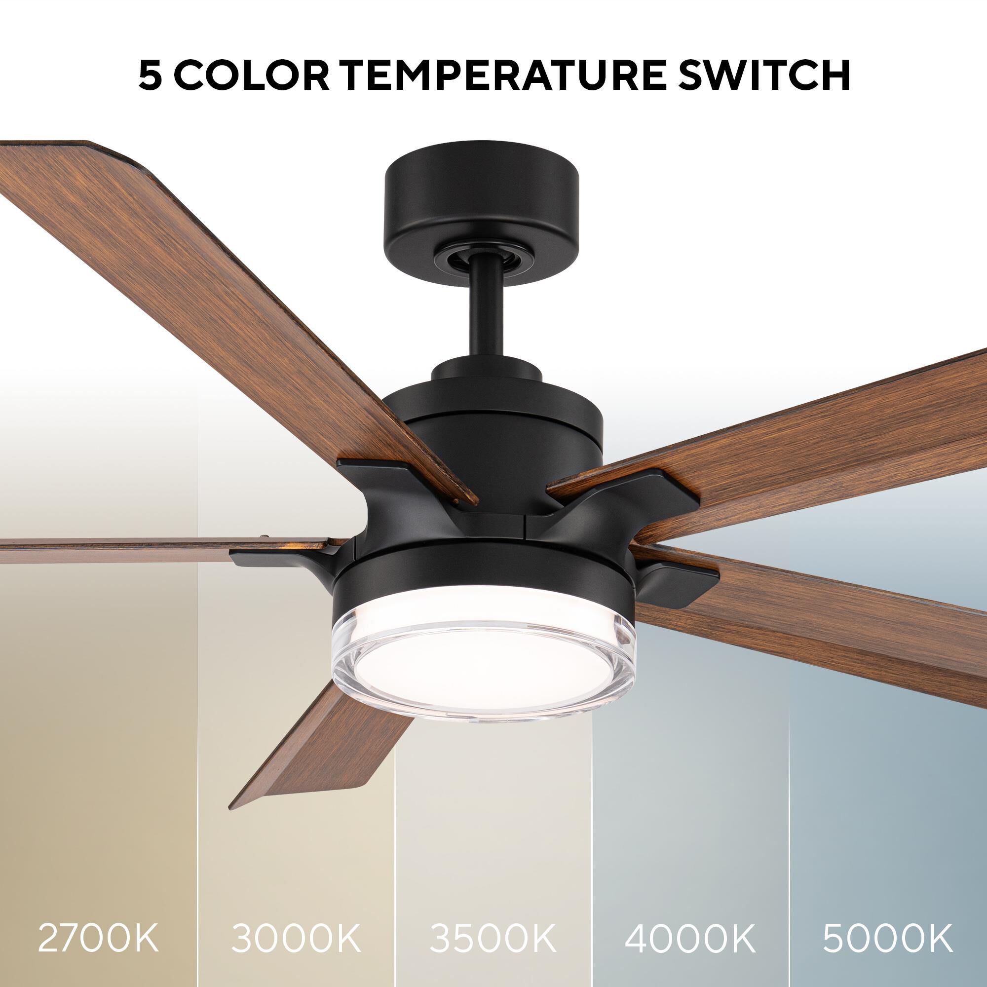 Radiant 56 Inch Ceiling Fan with Light Kit by Modern Forms