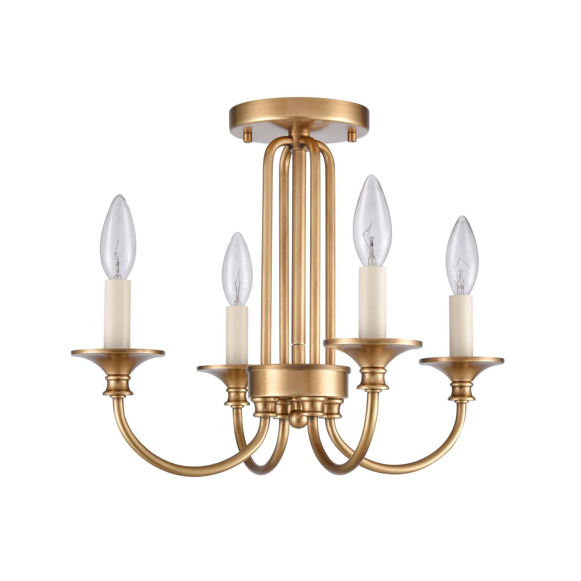 Cecil 16 Inch 4 Light Semi Flush Mount by ELK Lighting