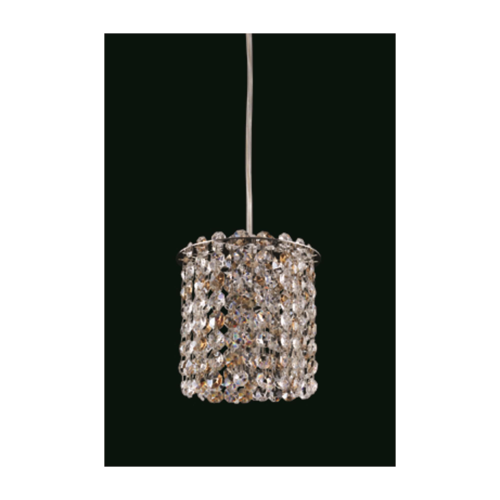 Shown in Chrome finish and Firenze Bordeoux crystal