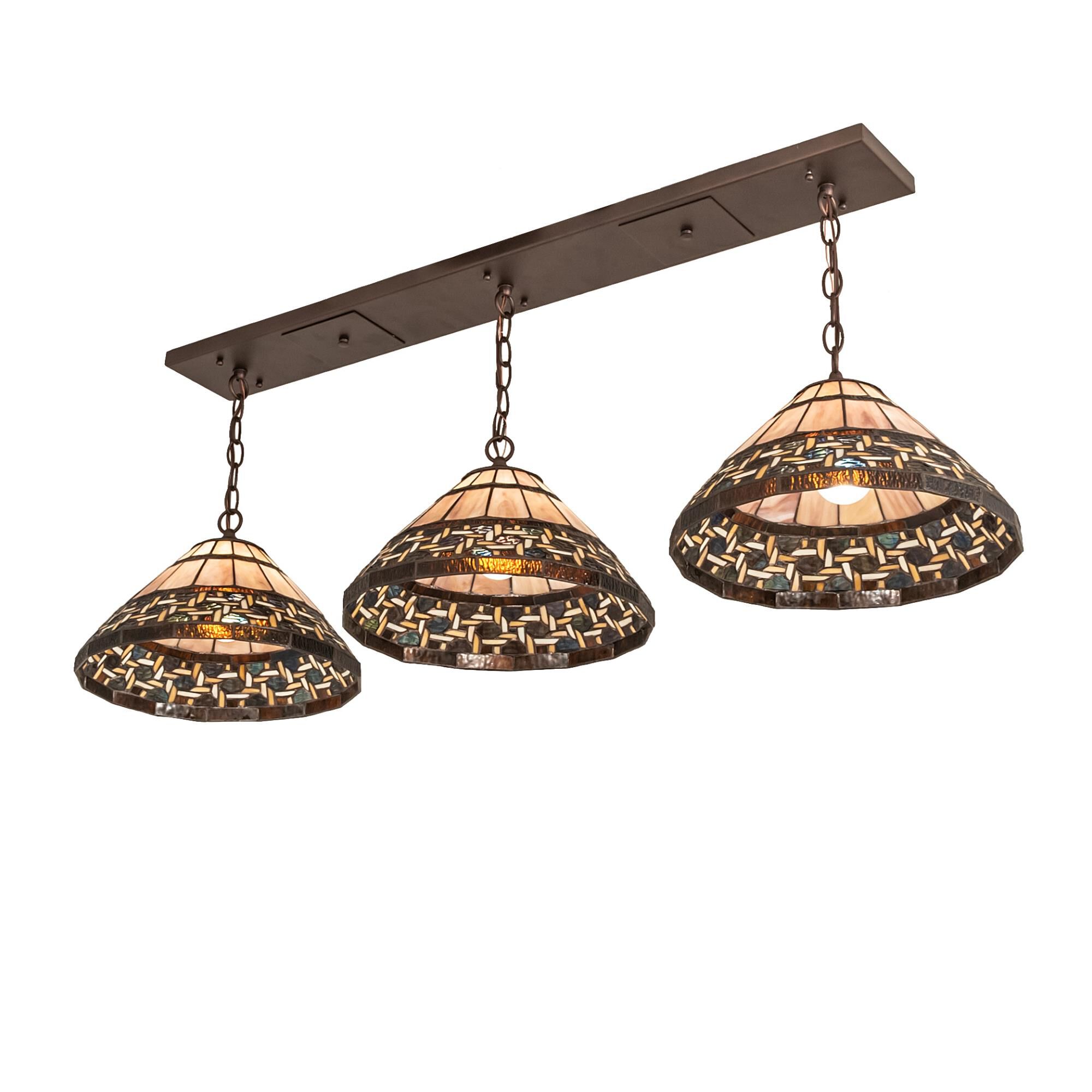 Ilona 48 Inch 3 Light Linear Suspension Light by Meyda Lighting