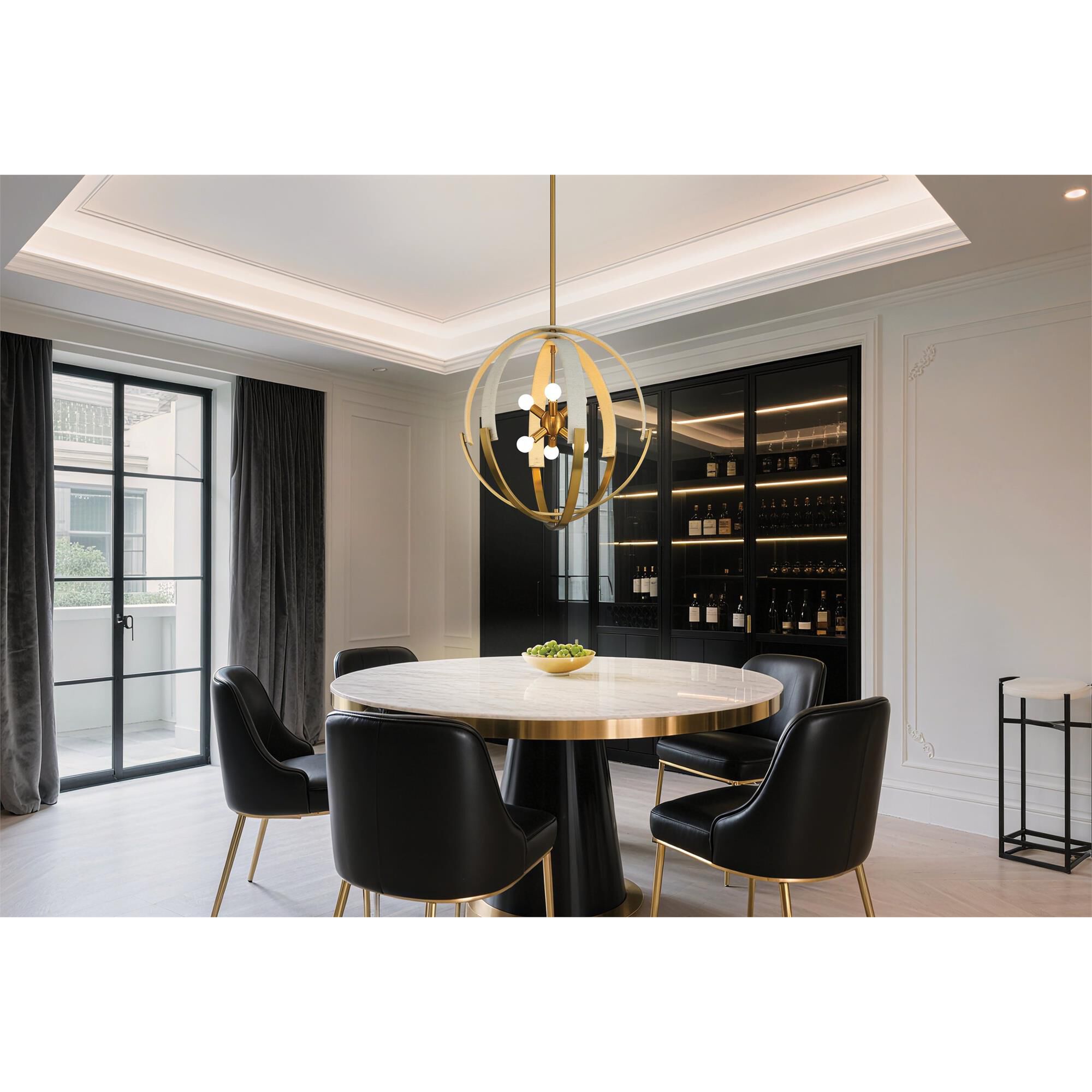 Shown in Brass finish