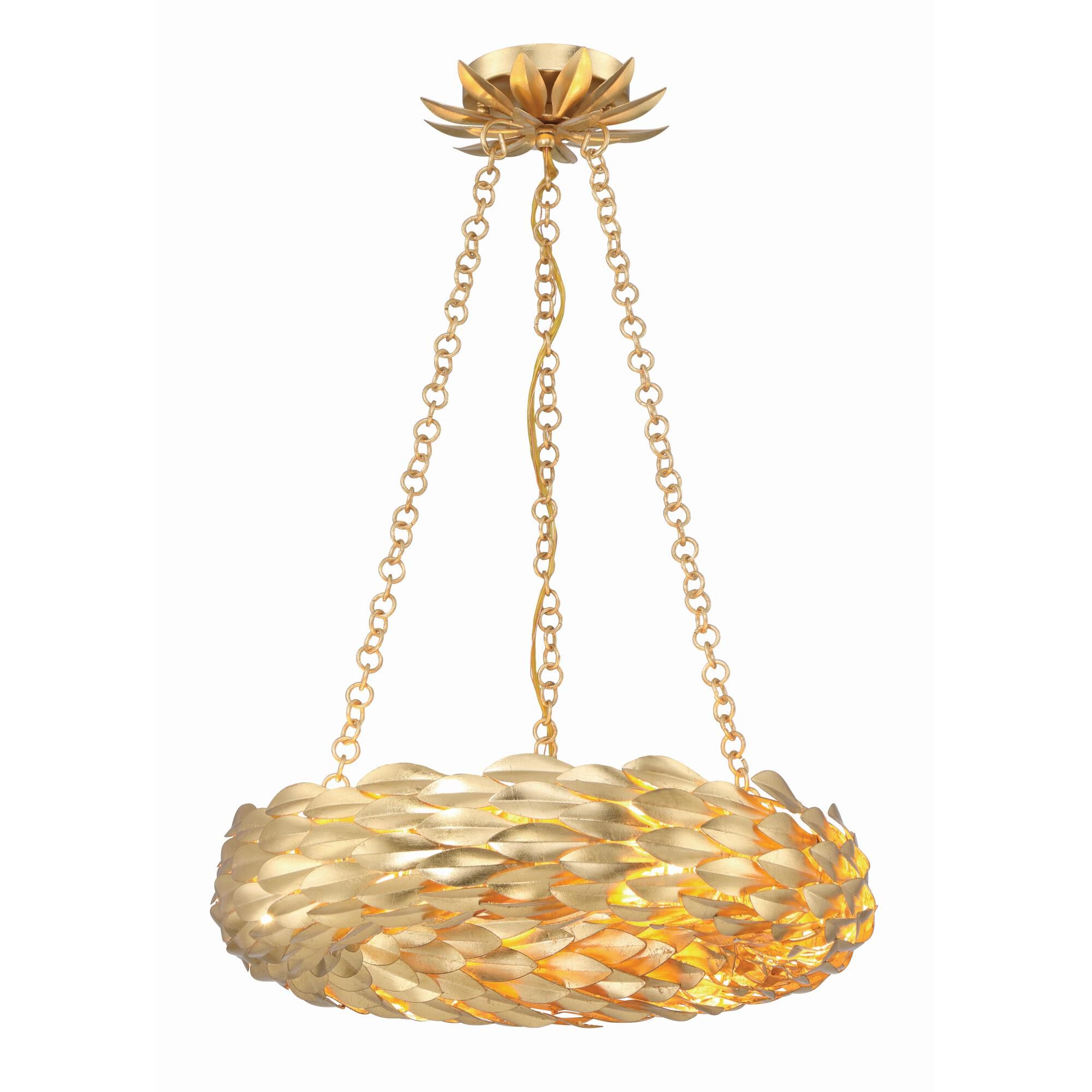 Broche 24 Inch 6 Light Chandelier by Crystorama