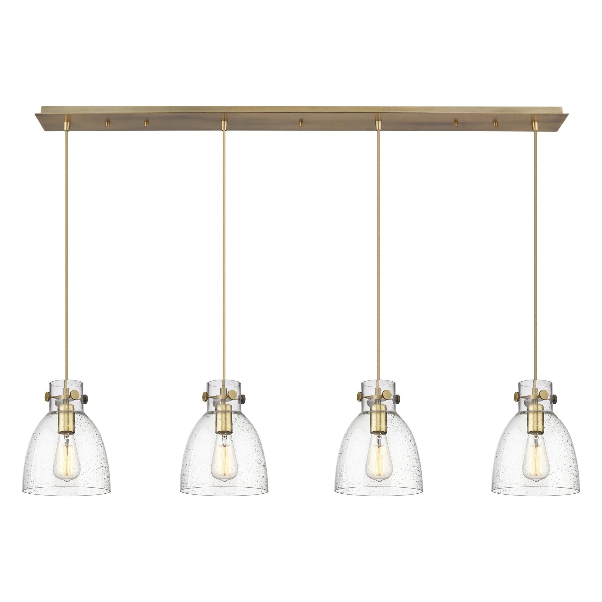 Bruno Marashlian Newton Bell 51 Inch 4 Light Linear Suspension Light by Innovations Lighting