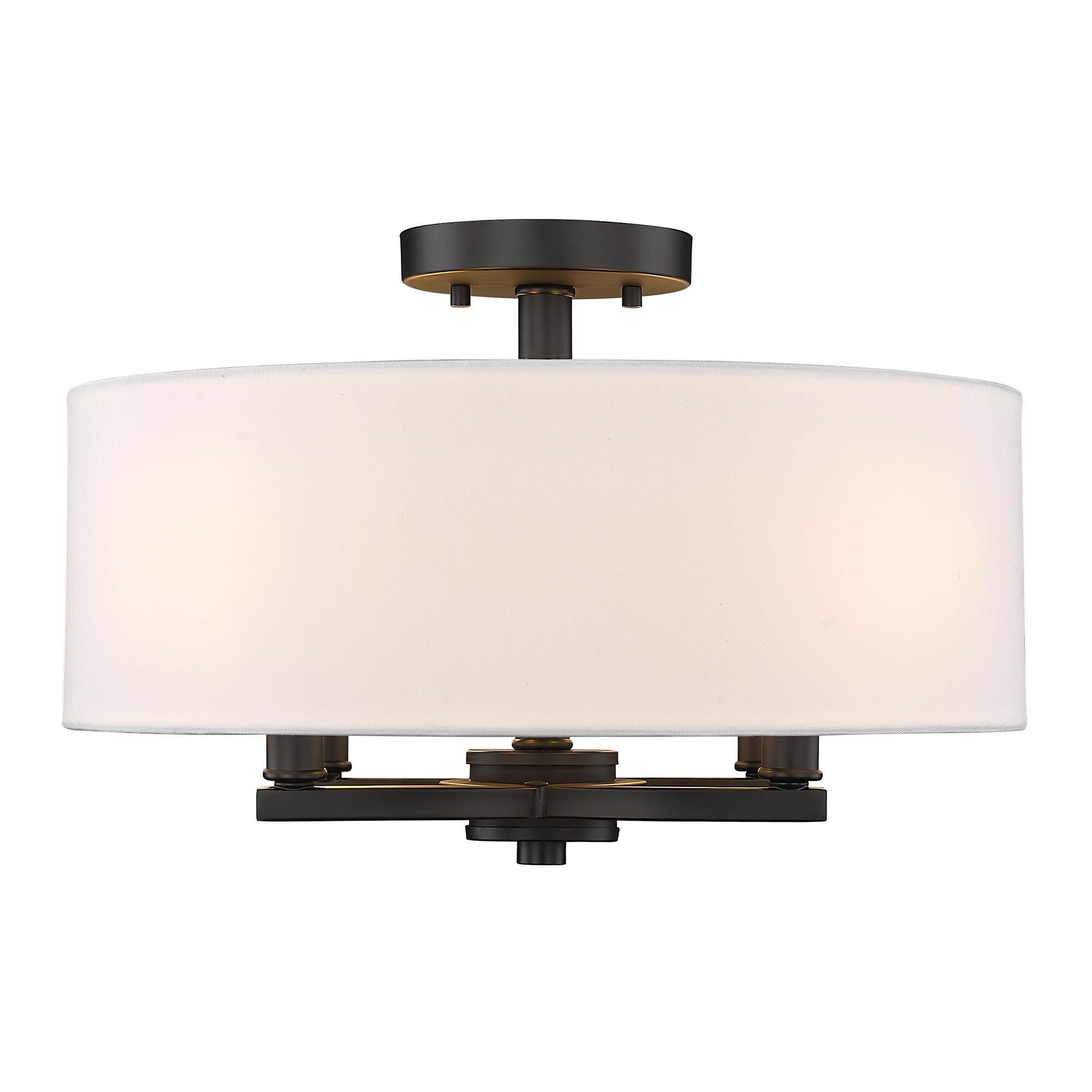 Eliana 16 Inch Semi Flush Mount by Golden Lighting