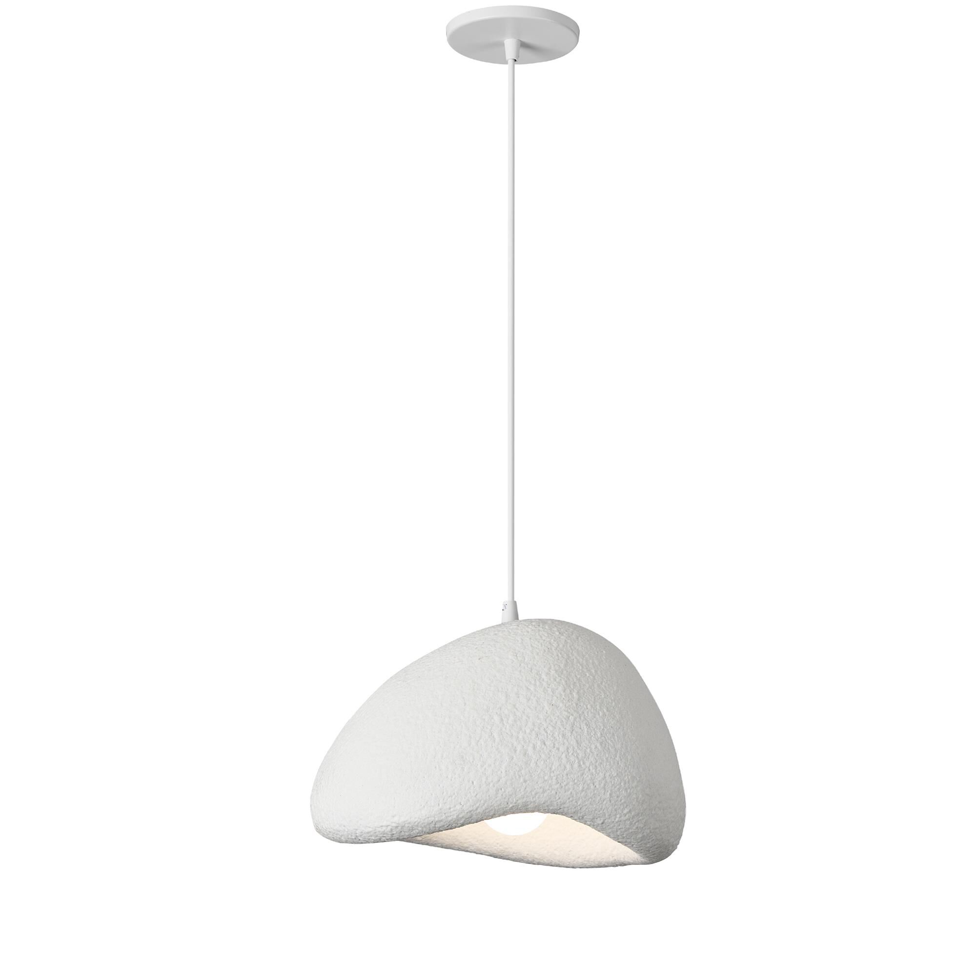 Shown in White finish and Metal shade