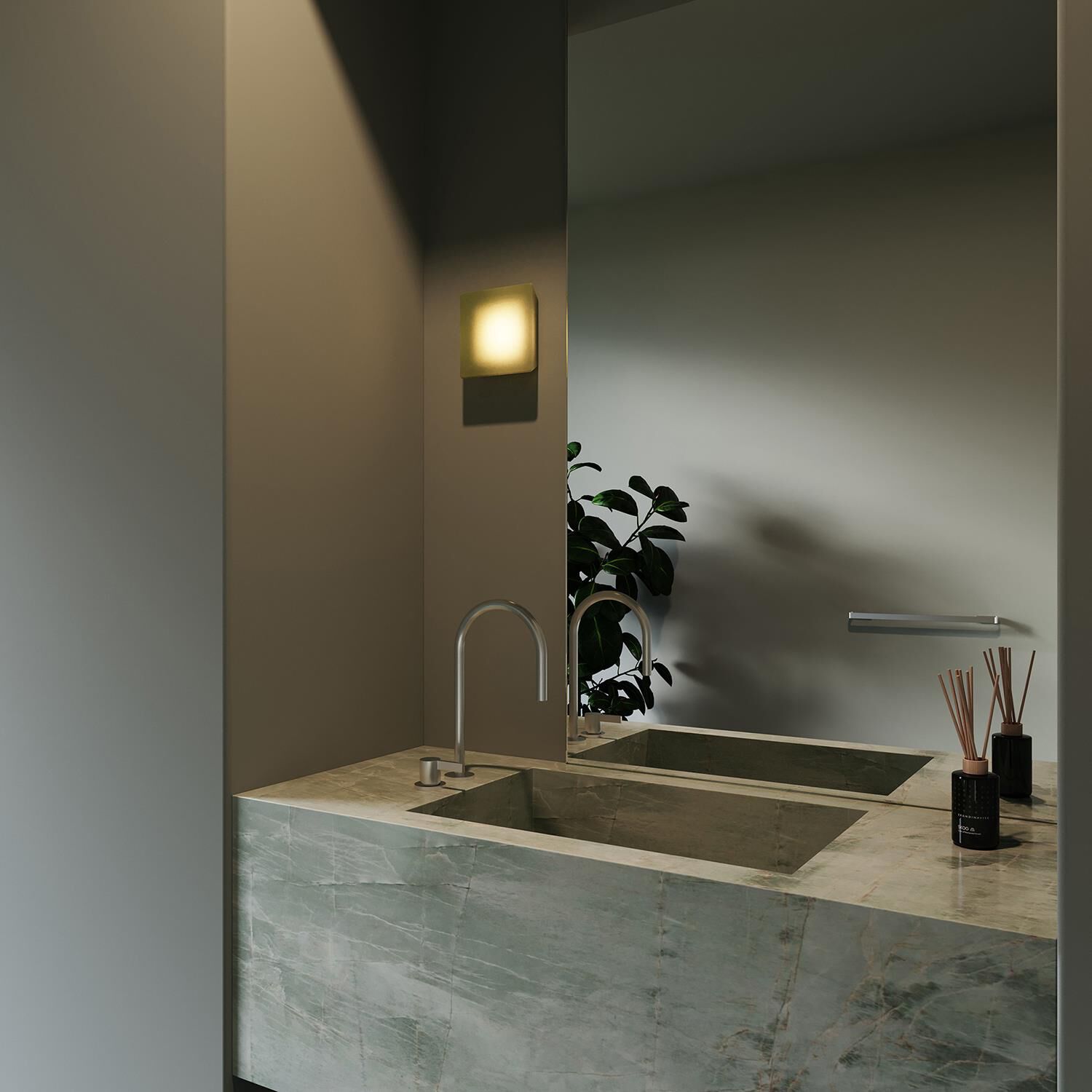 Shown in Moss finish