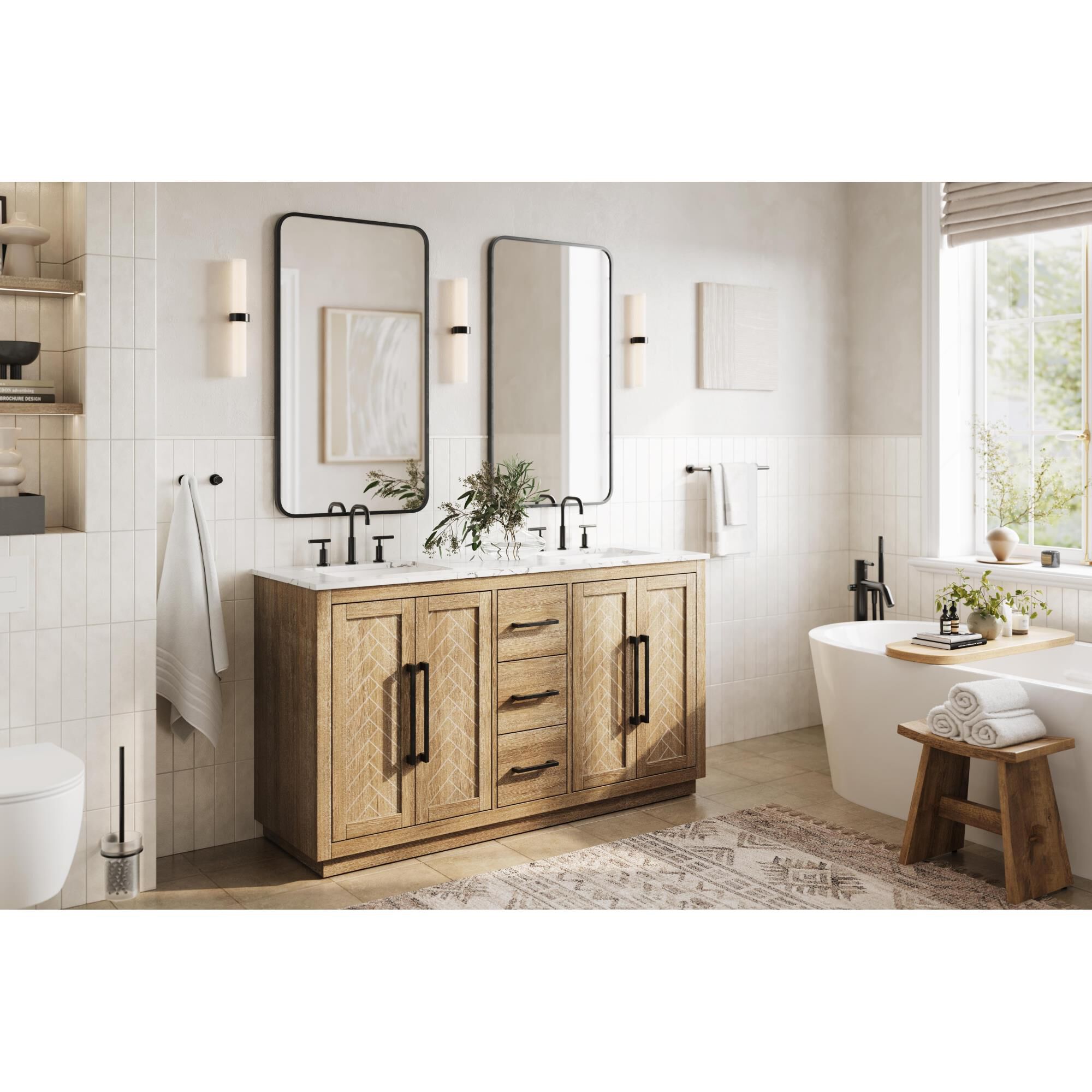 Chase 60 Inch Bath Vanity by Elegant Dcor