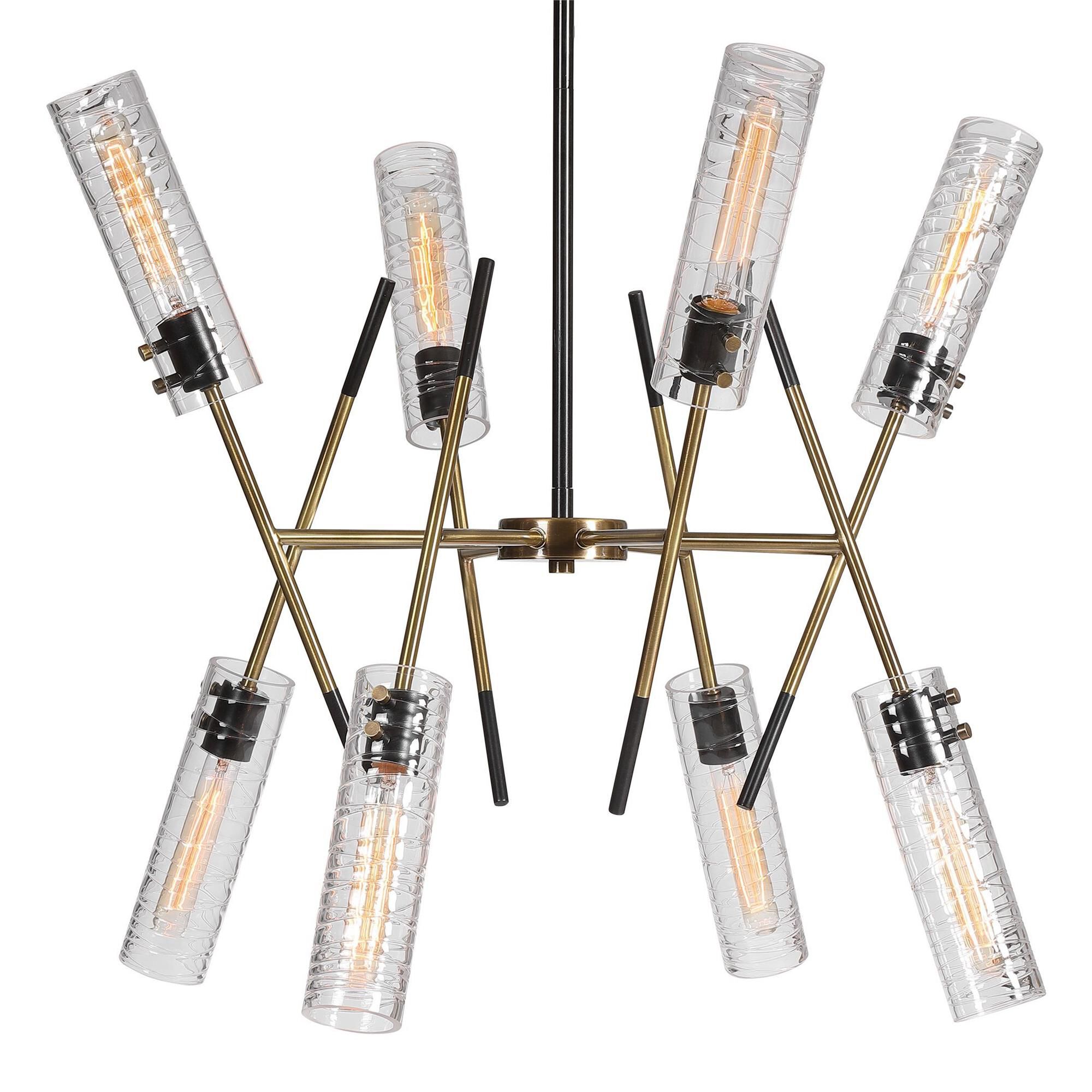 Kalizma Home Telesto 32 Inch 8 Light Linear Suspension Light by Uttermost