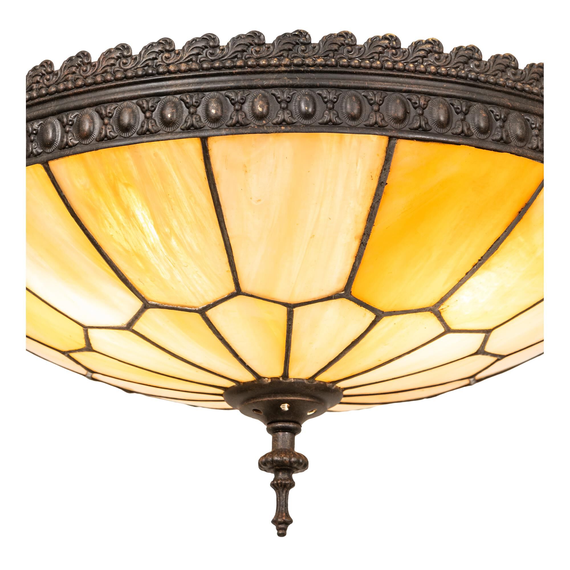 Vincent 15 Inch 3 Light Flush Mount by Meyda Lighting