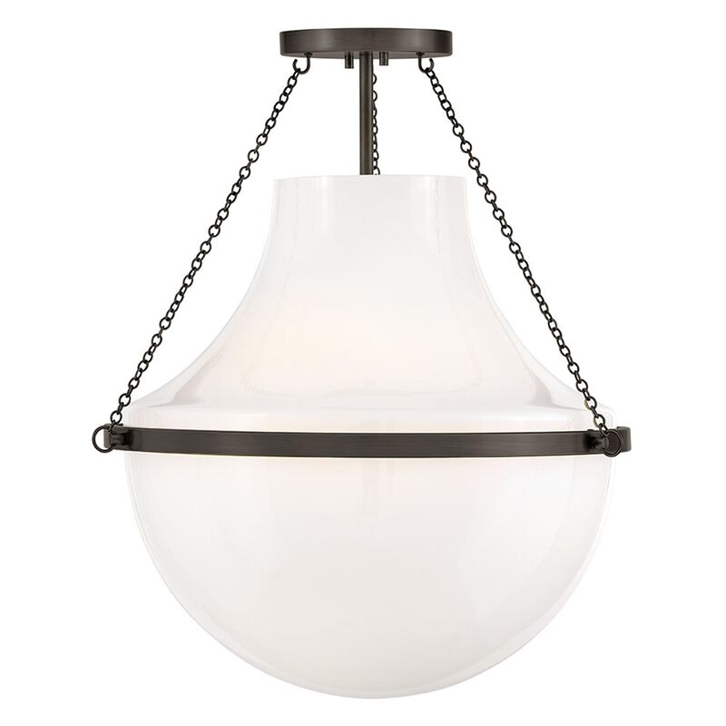Collins 20 Inch Semi Flush Mount by Hinkley