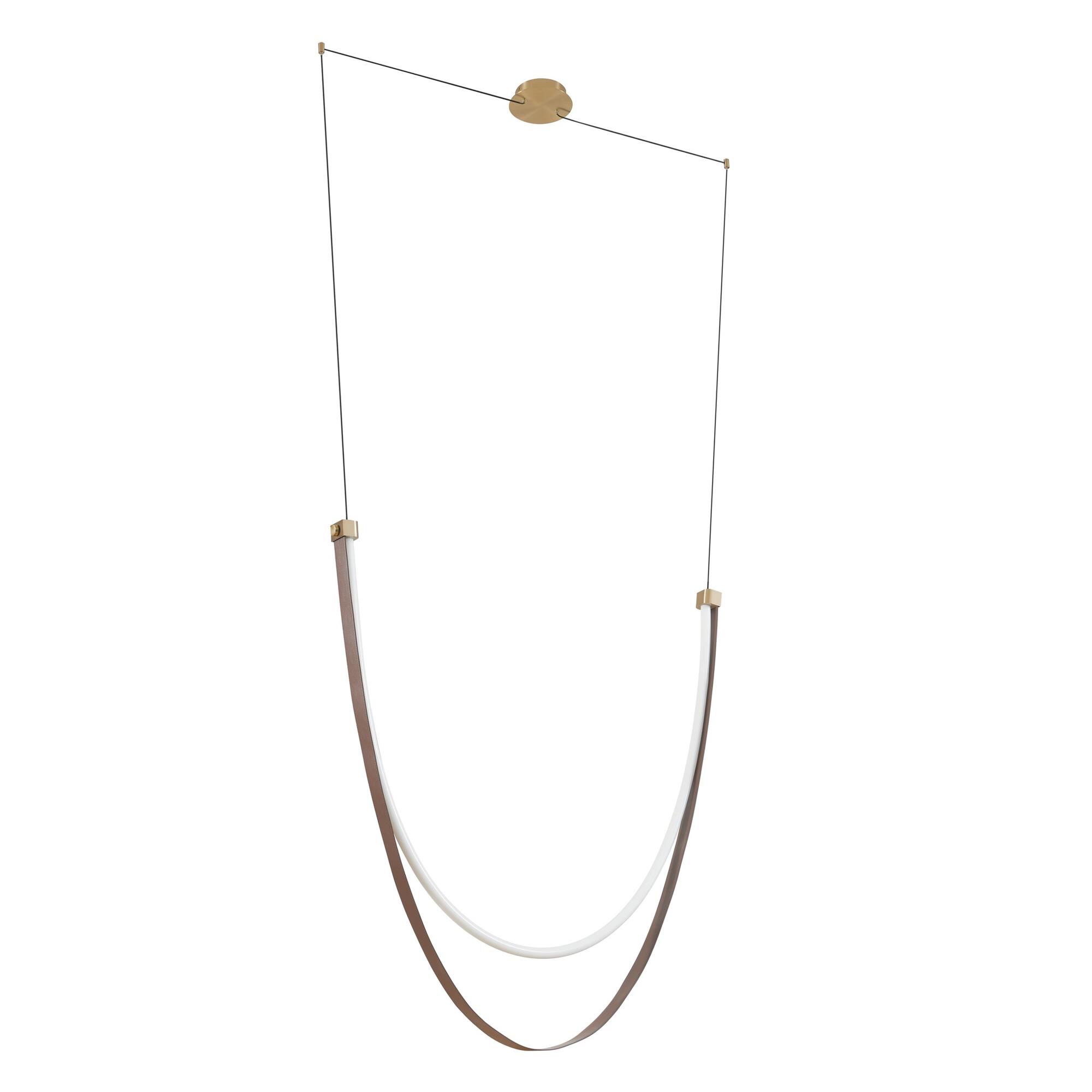 Shown in Champagne Gold finish and White shade