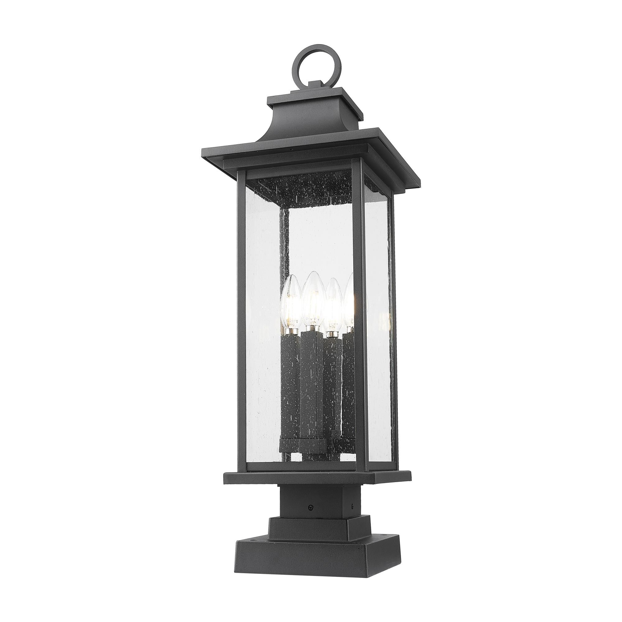 Tiberius 27 Inch Outdoor Pier Lamp by Z Lite
