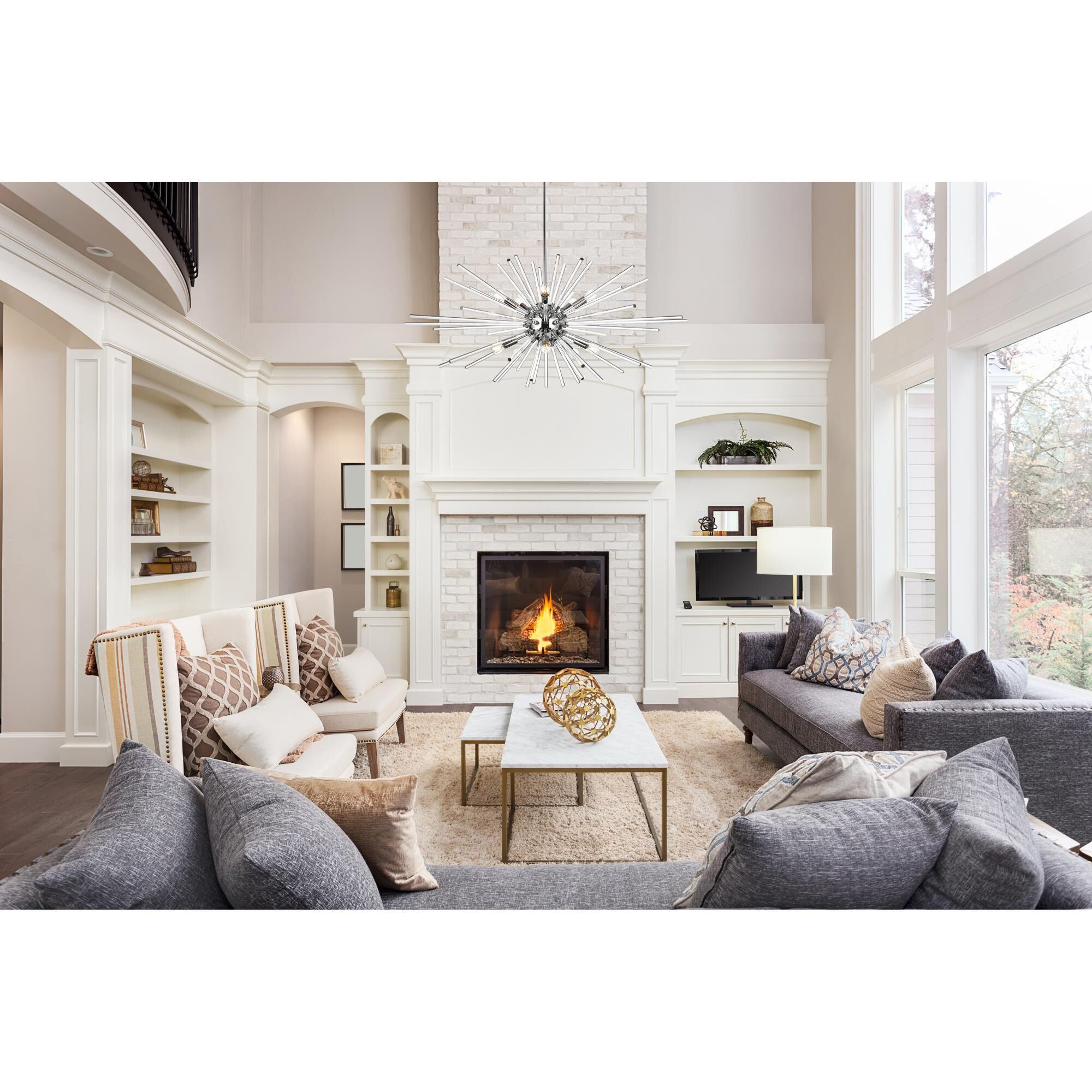 Sienna 46 Inch 10 Light Chandelier by Elegant Lighting